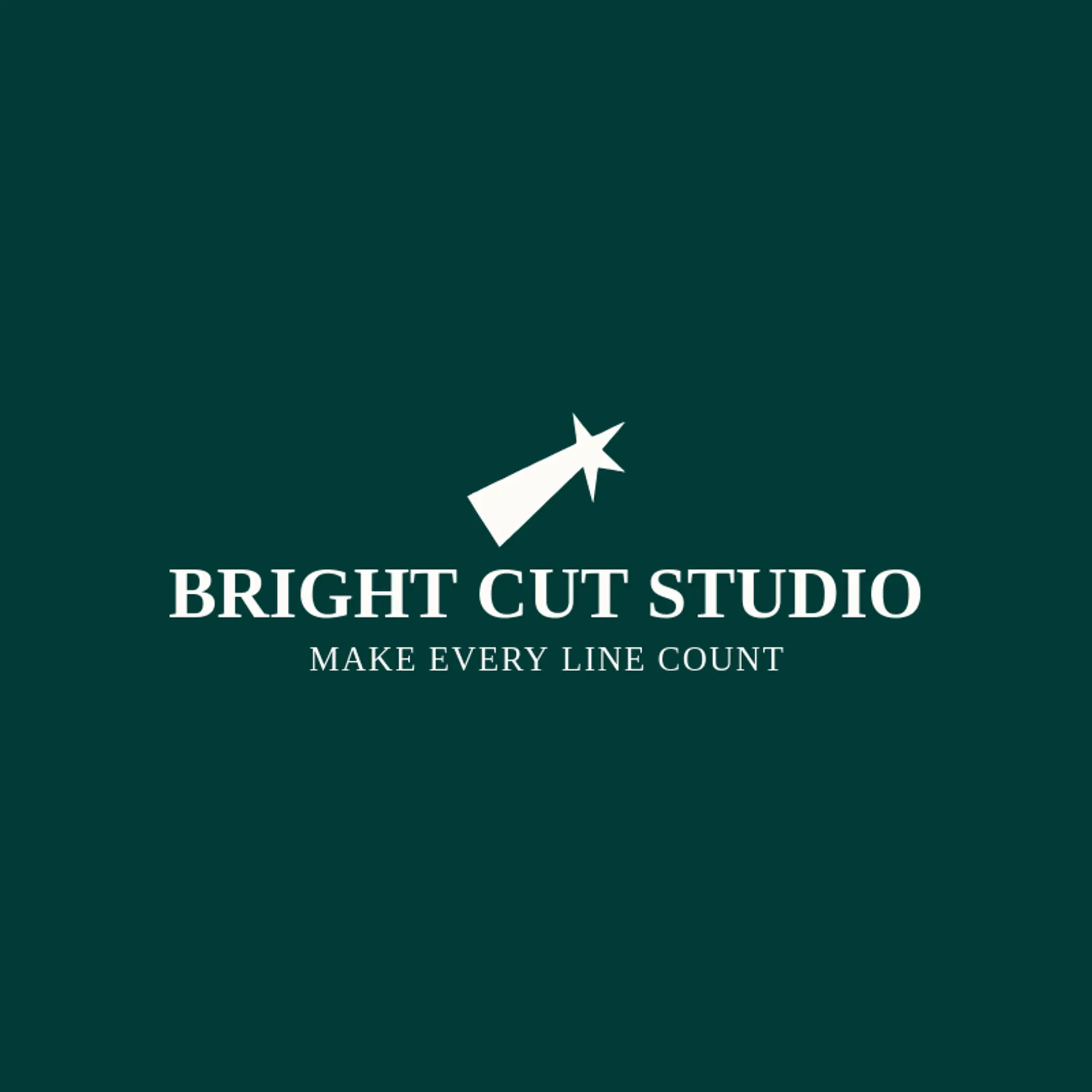 Bright Cut Studio logo for laser