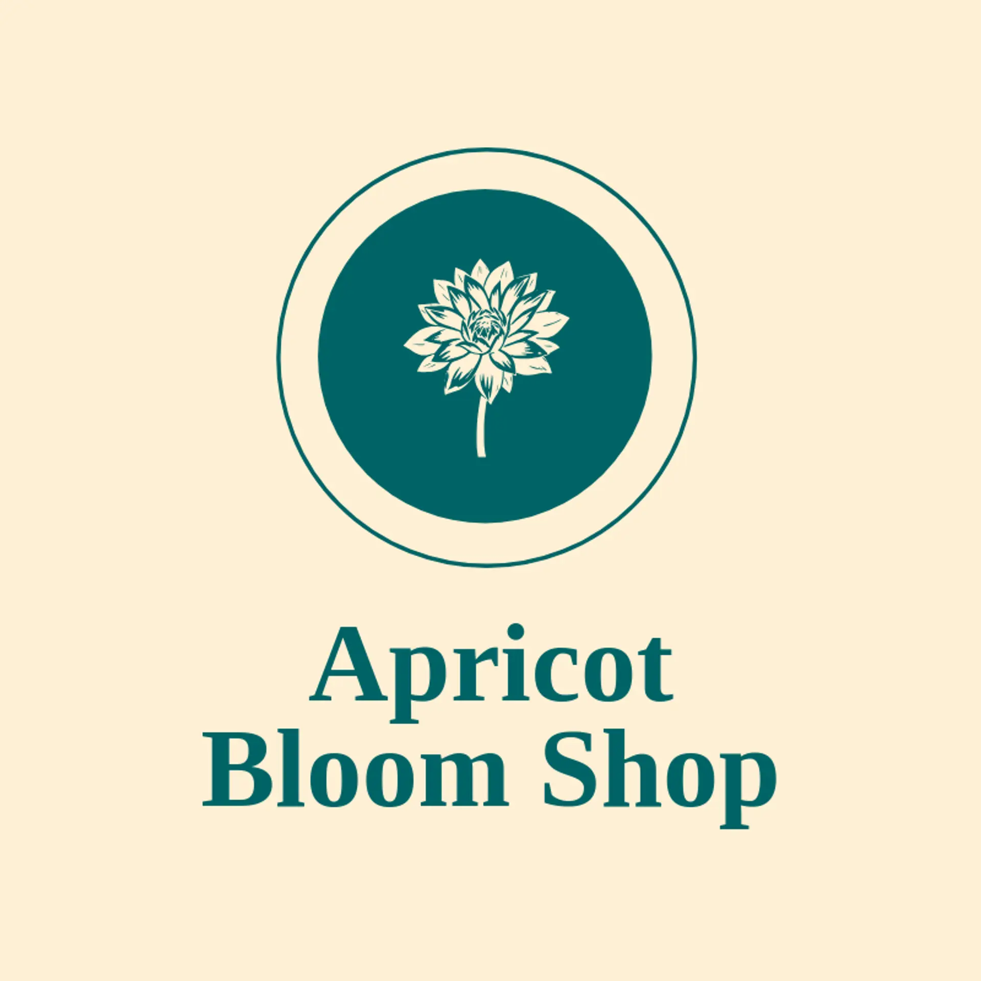 Apricot Bloom Shop logo for bloom