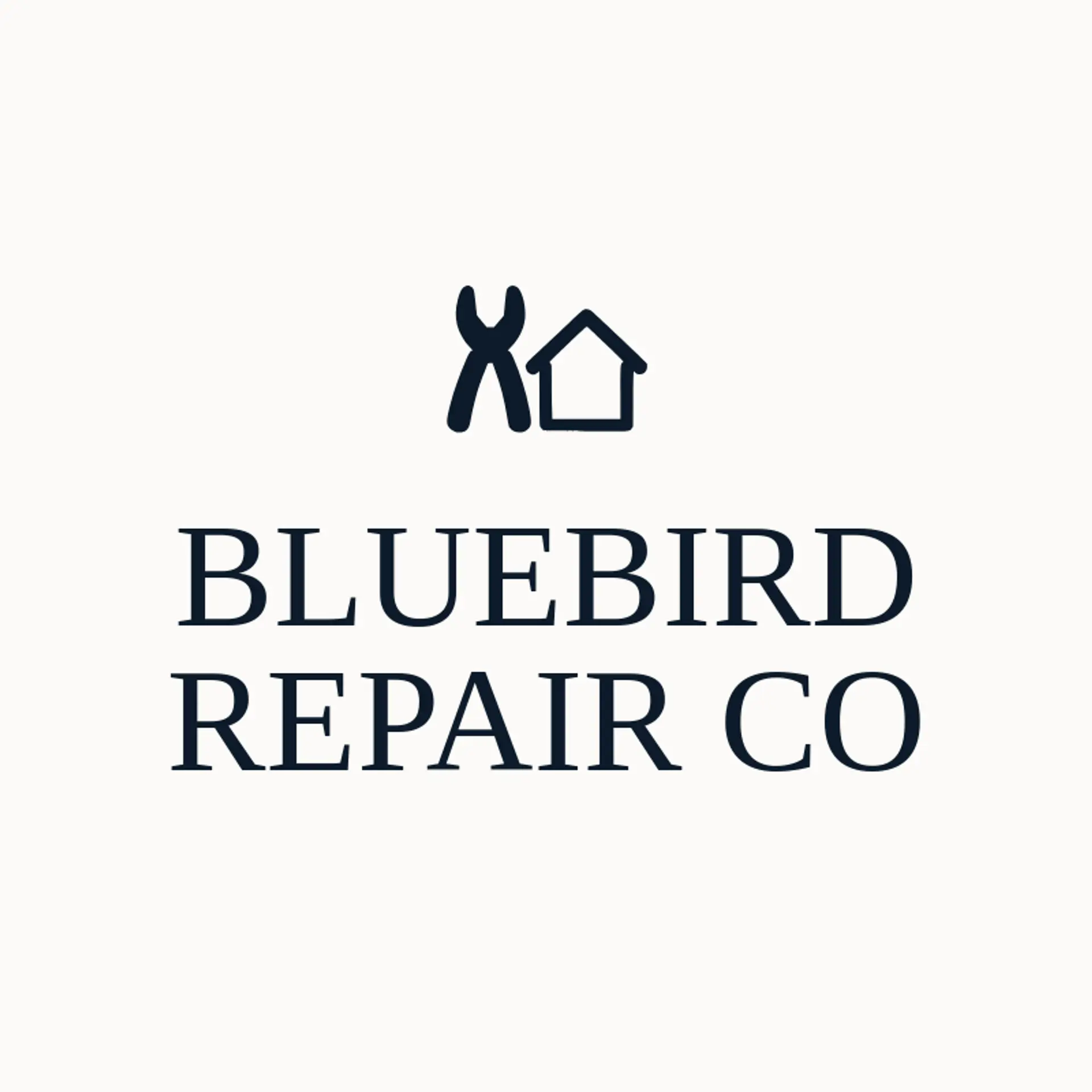 Bluebird Repair Co logo for home repair