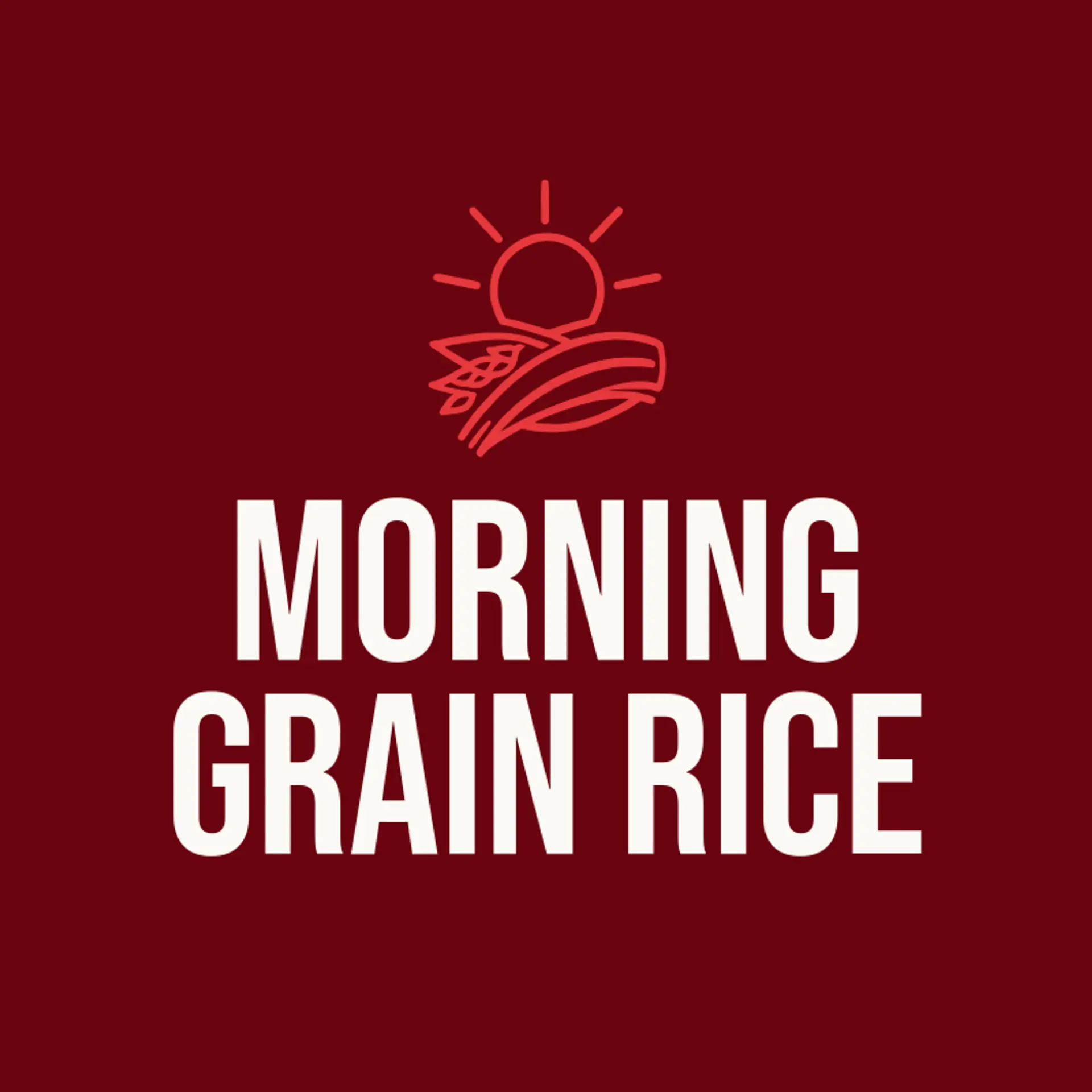 Morning Grain Rice logo for rice