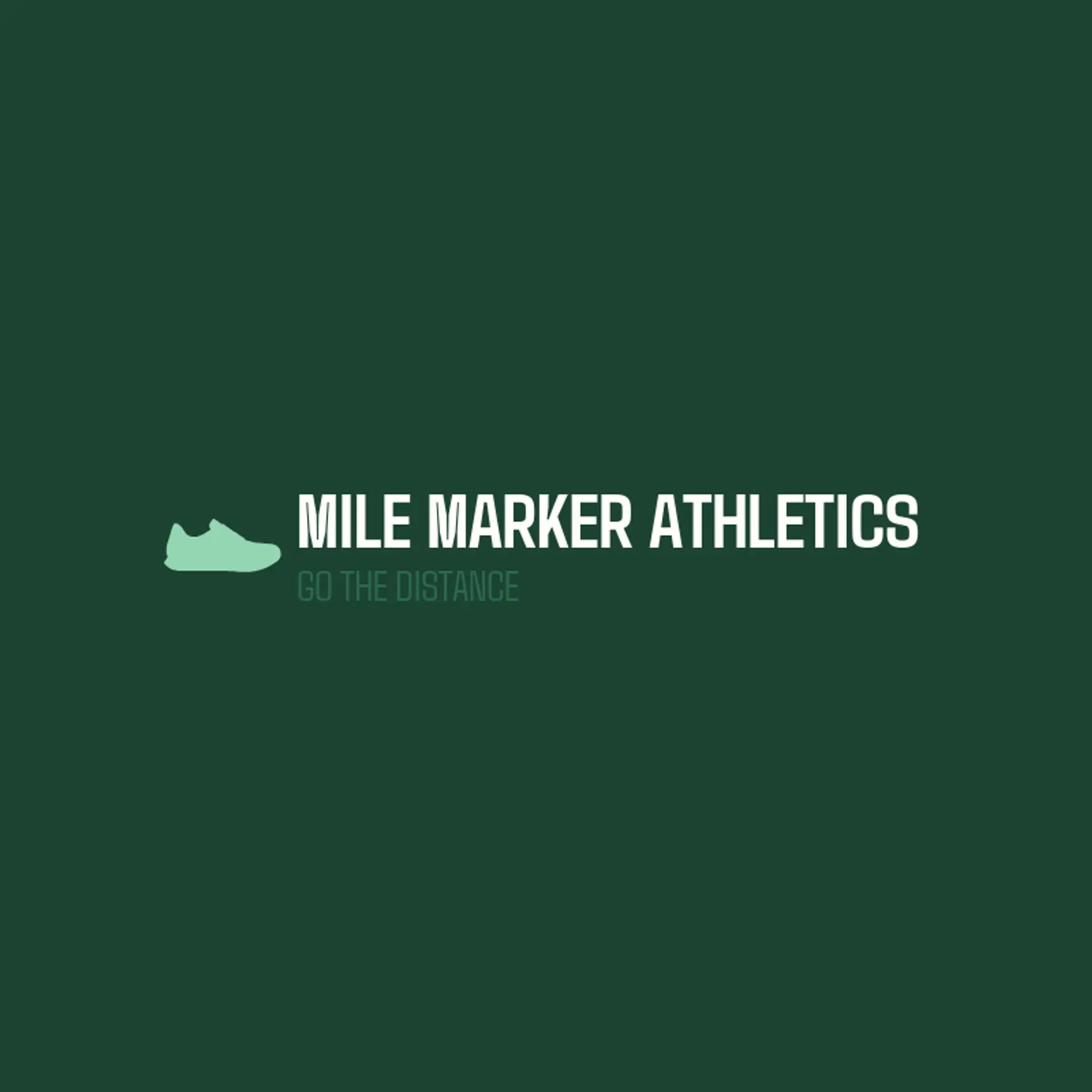 Mile Marker Athletics logo for track and field