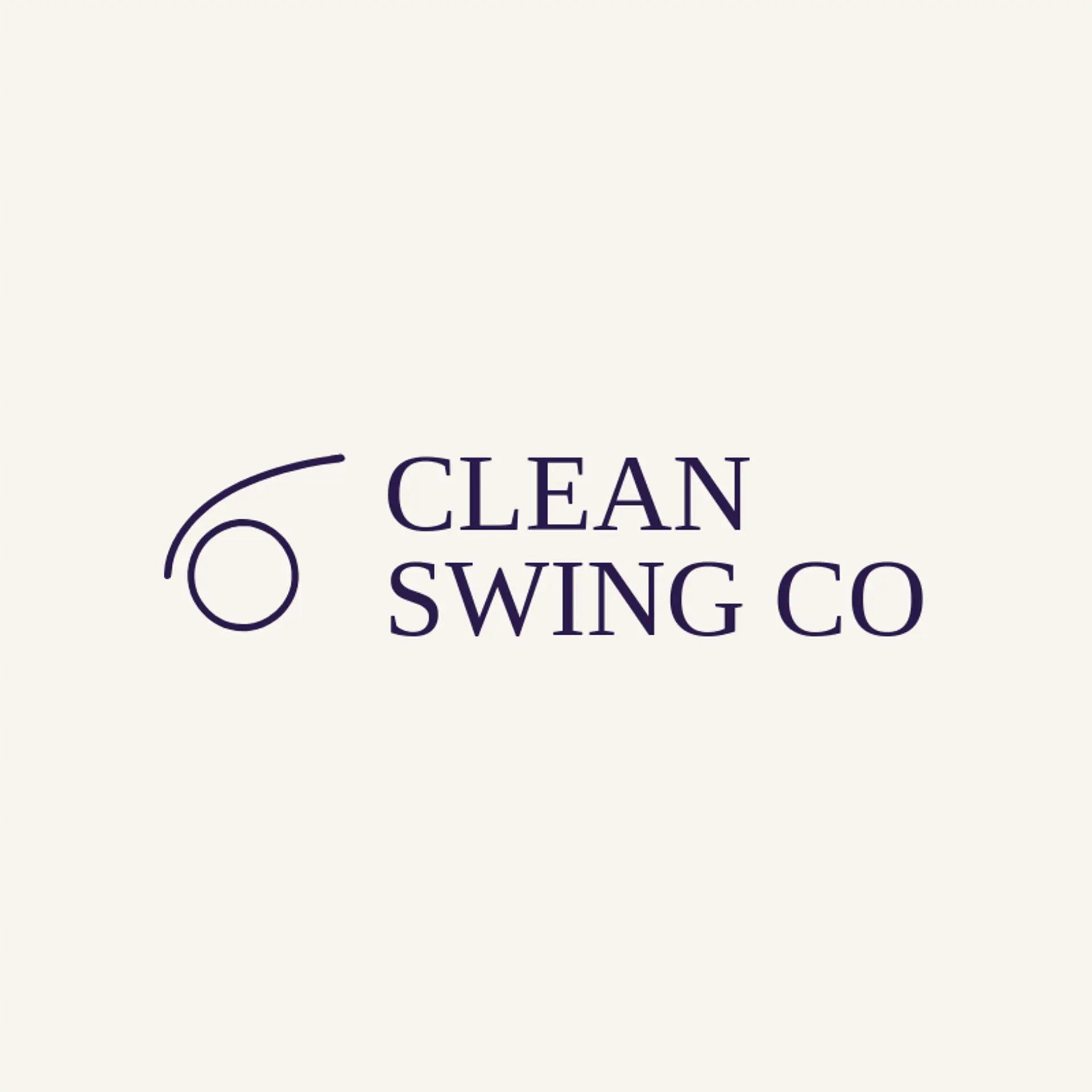 Clean Swing Co logo for golf ball