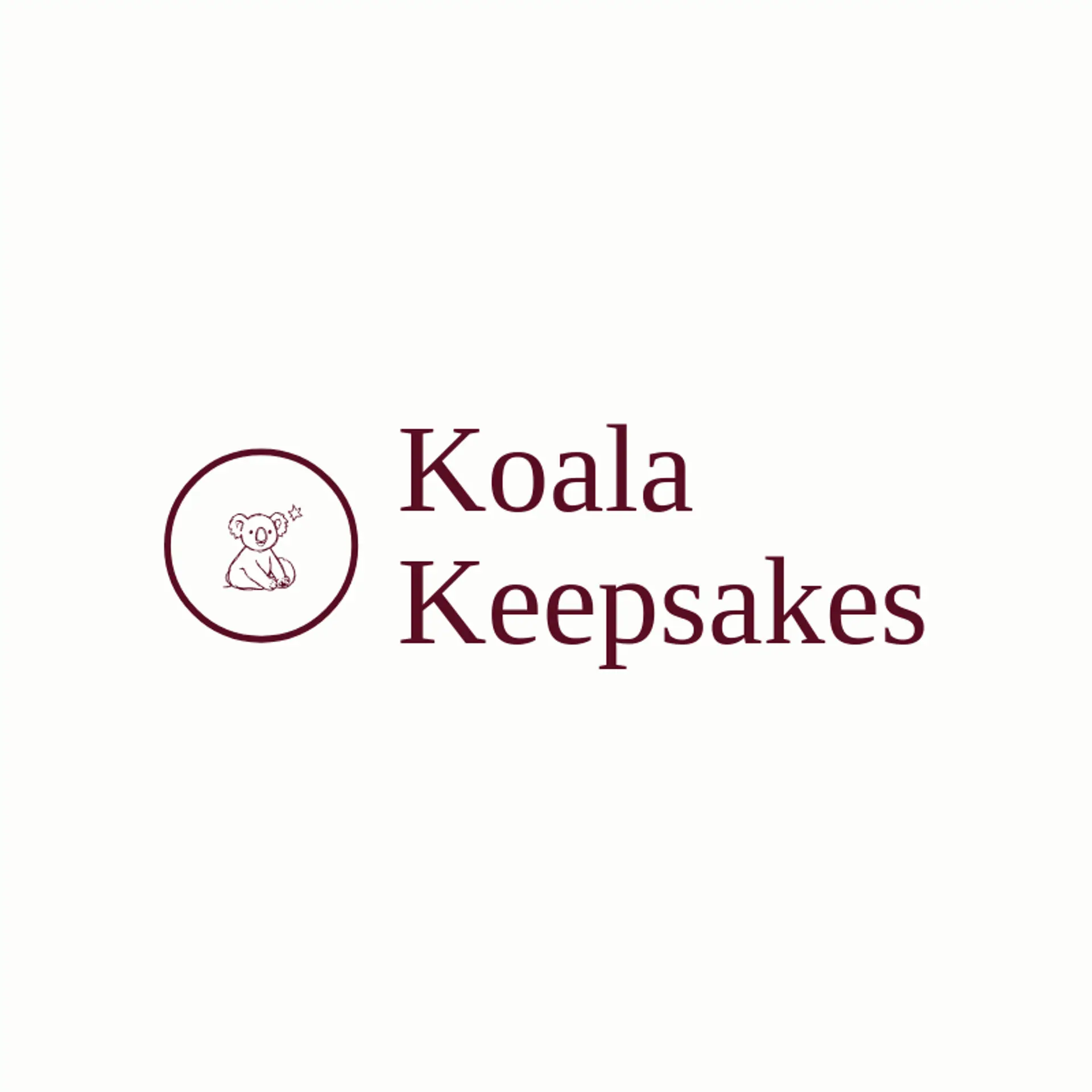 Koala Keepsakes logo for koala