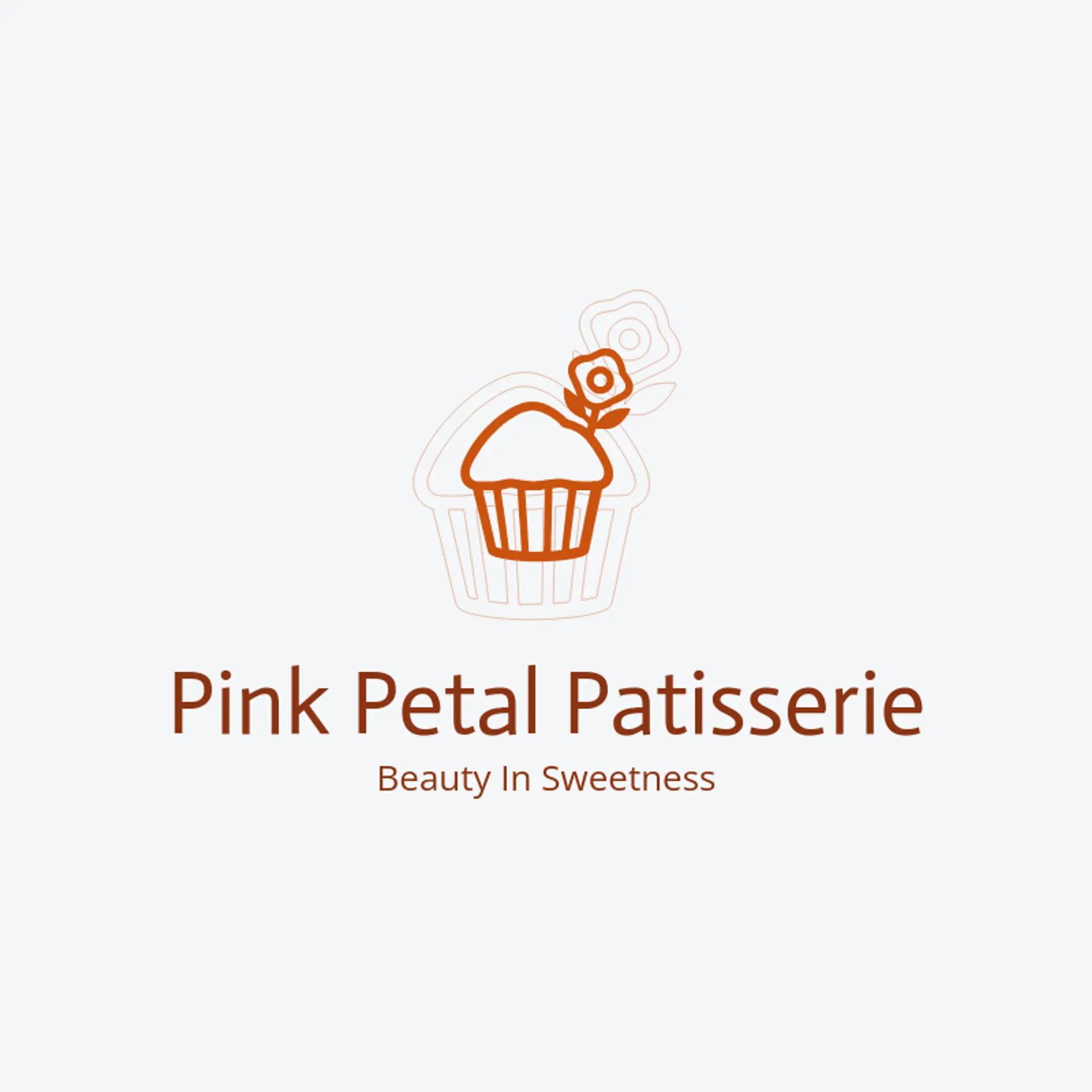 Pink Petal Patisserie logo for cupcake