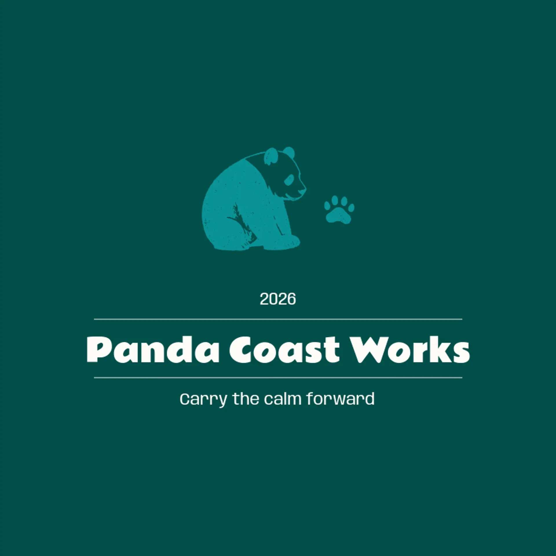 Panda Coast Works logo for panda