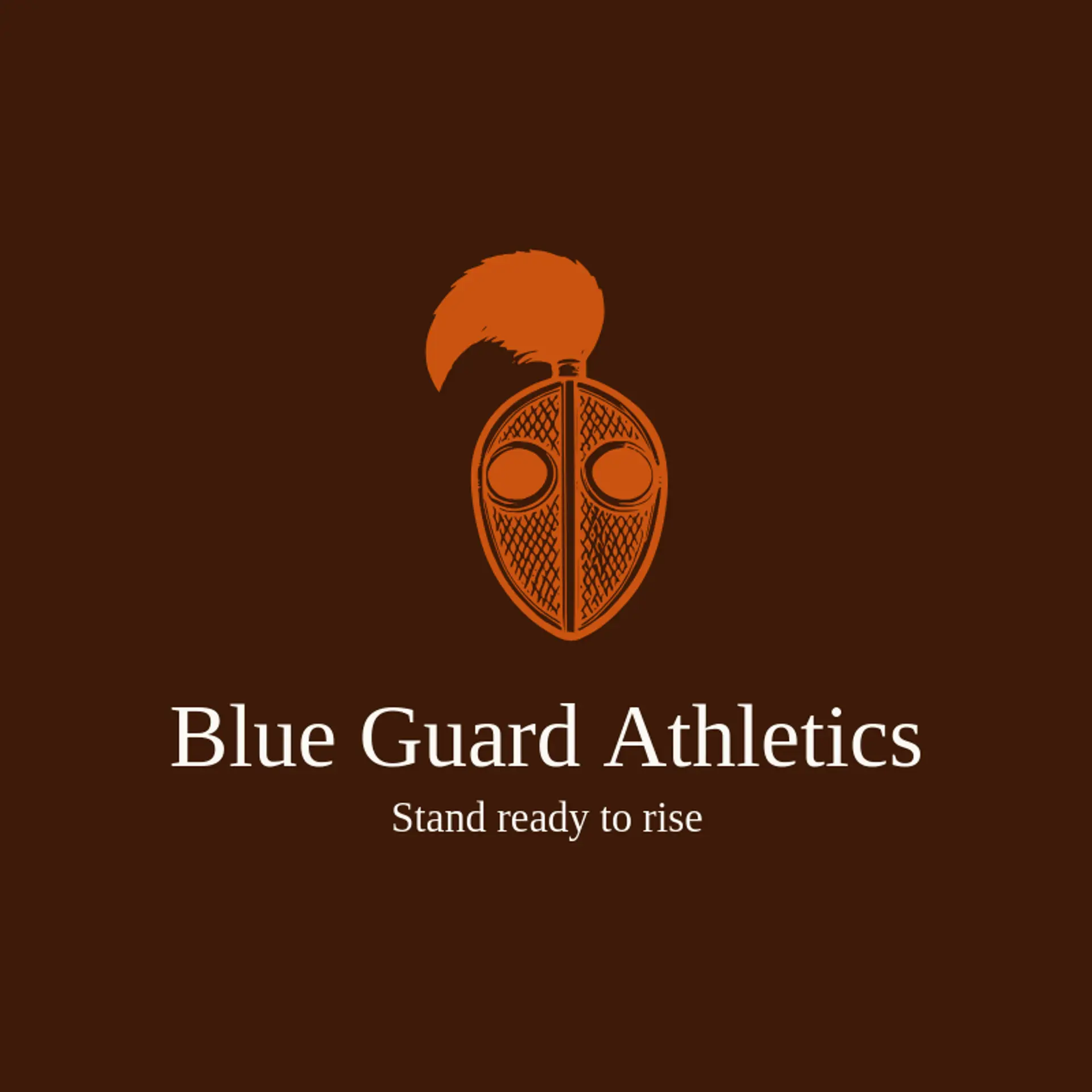 Blue Guard Athletics logo for fencing