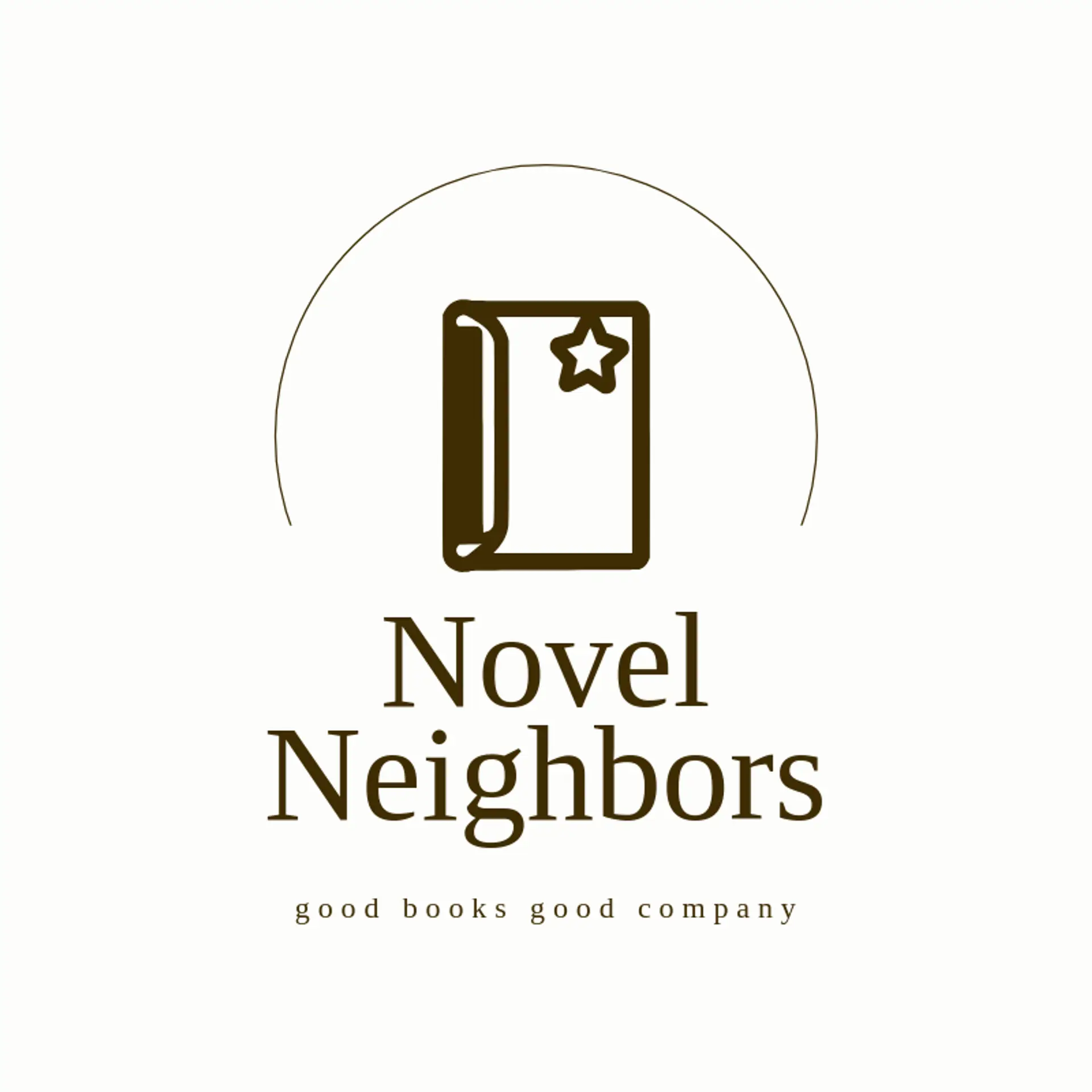 Novel Neighbors logo for book club