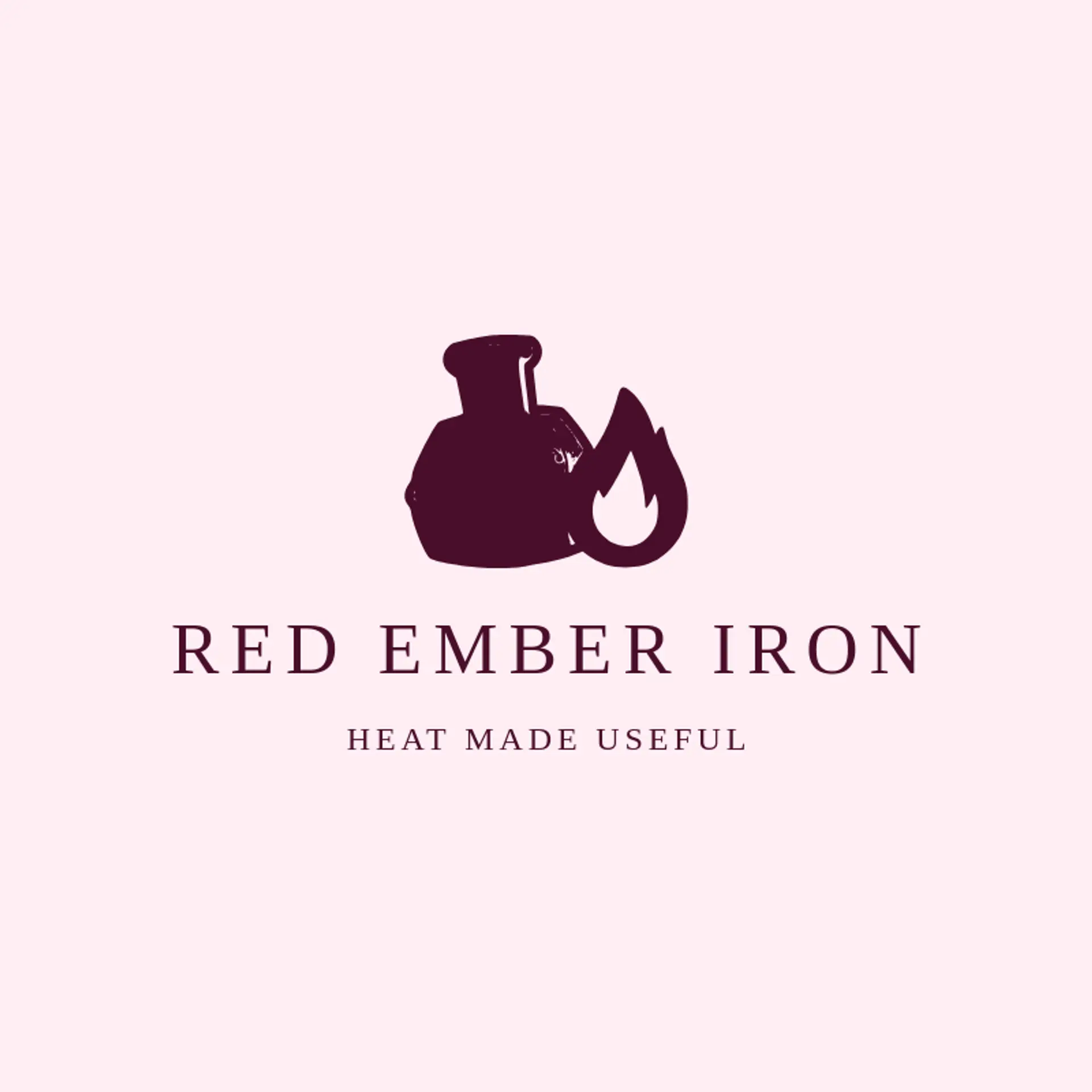 Red Ember Iron logo for iron