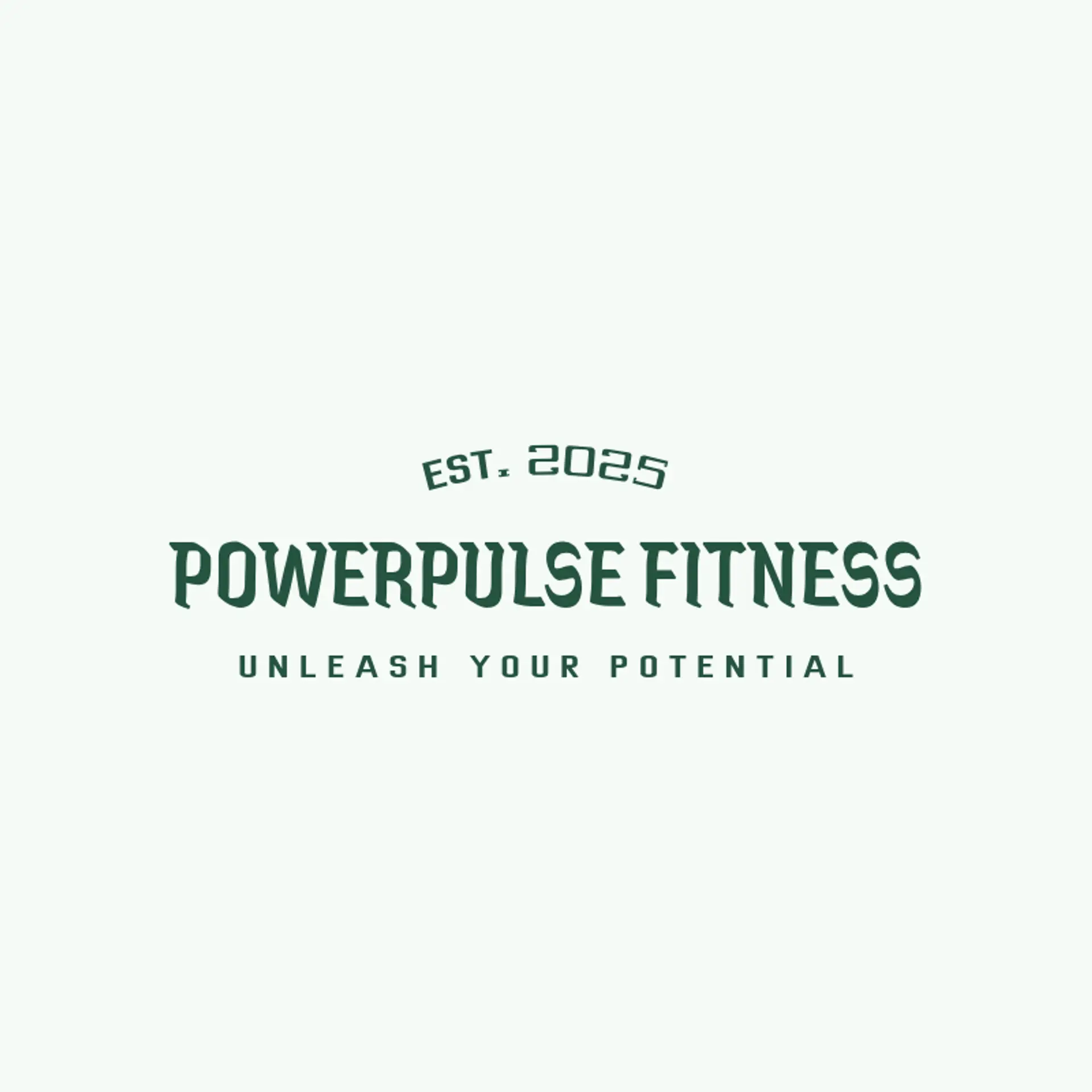 PulseForge Gym logo for fitness gym