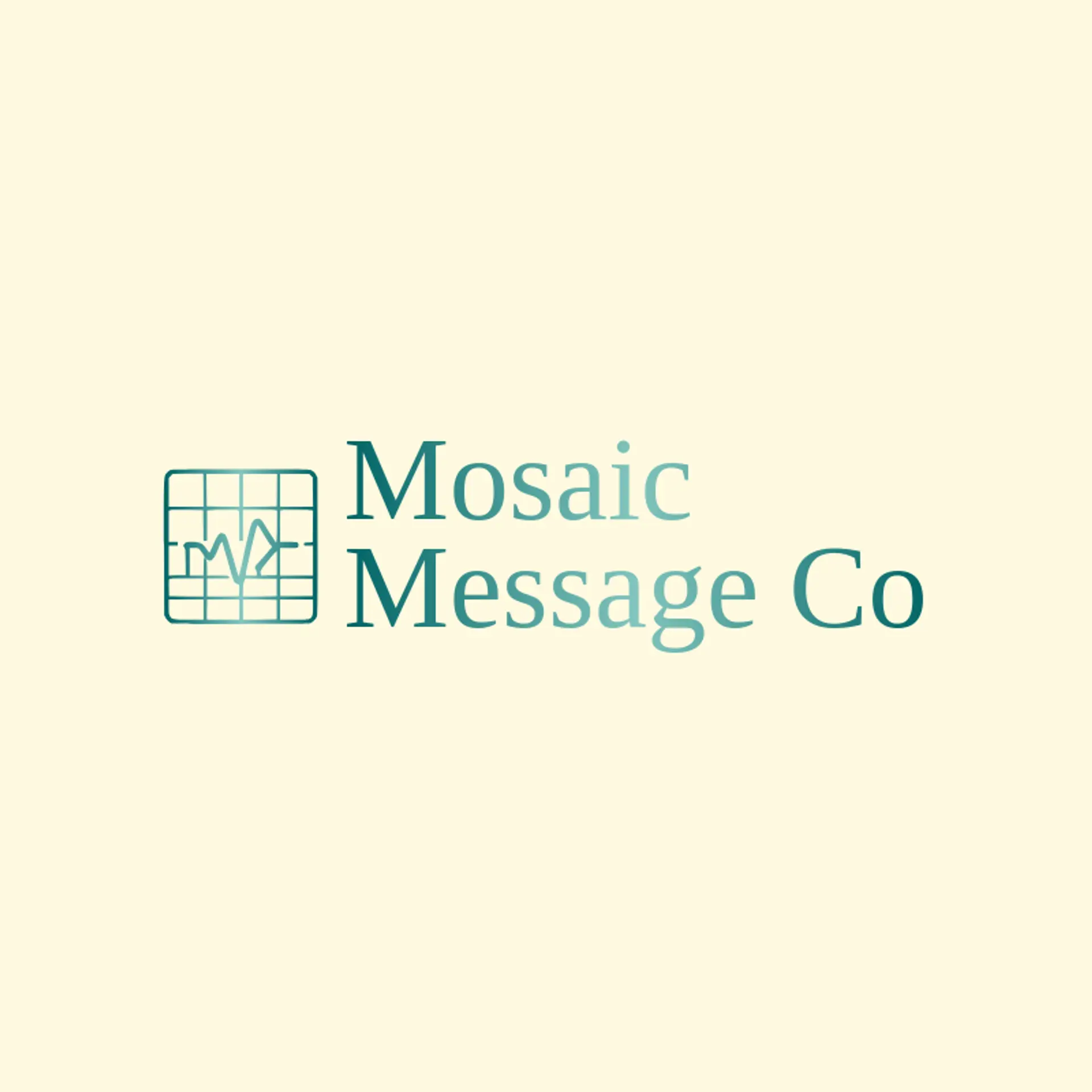 Mosaic Message Co logo for advertising
