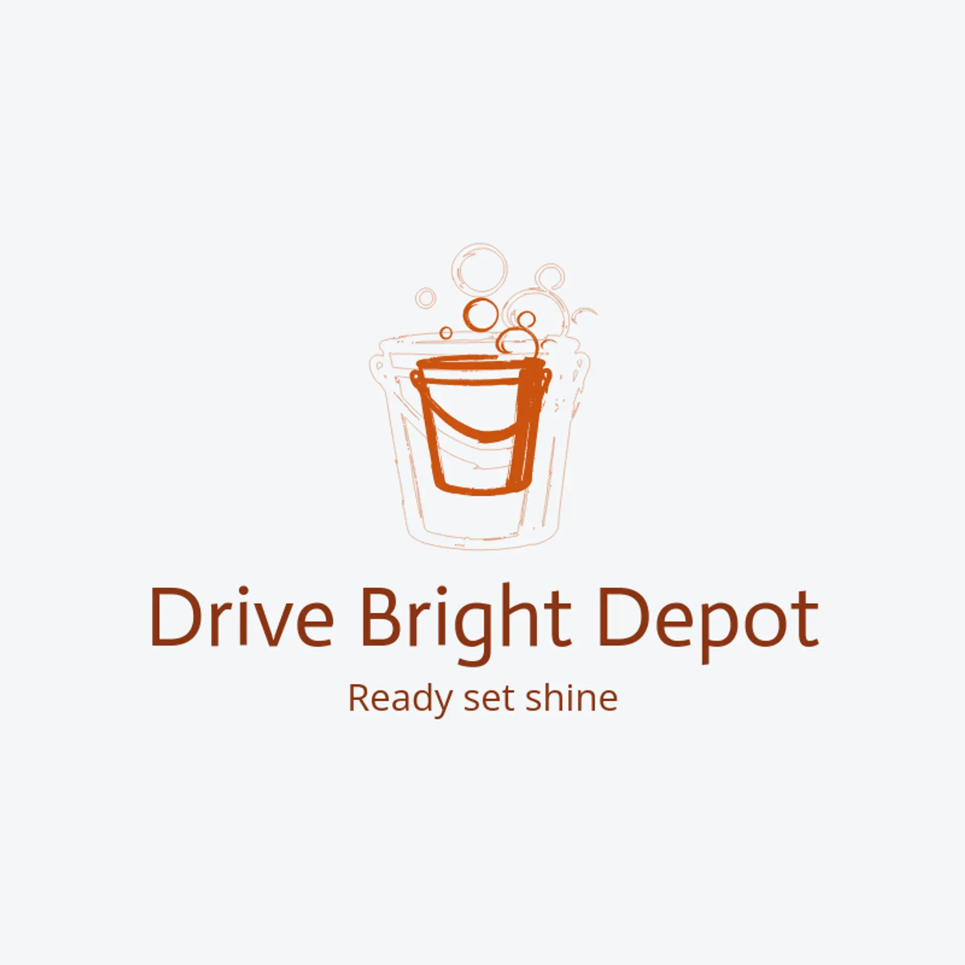 Drive Bright Depot logo for car wash