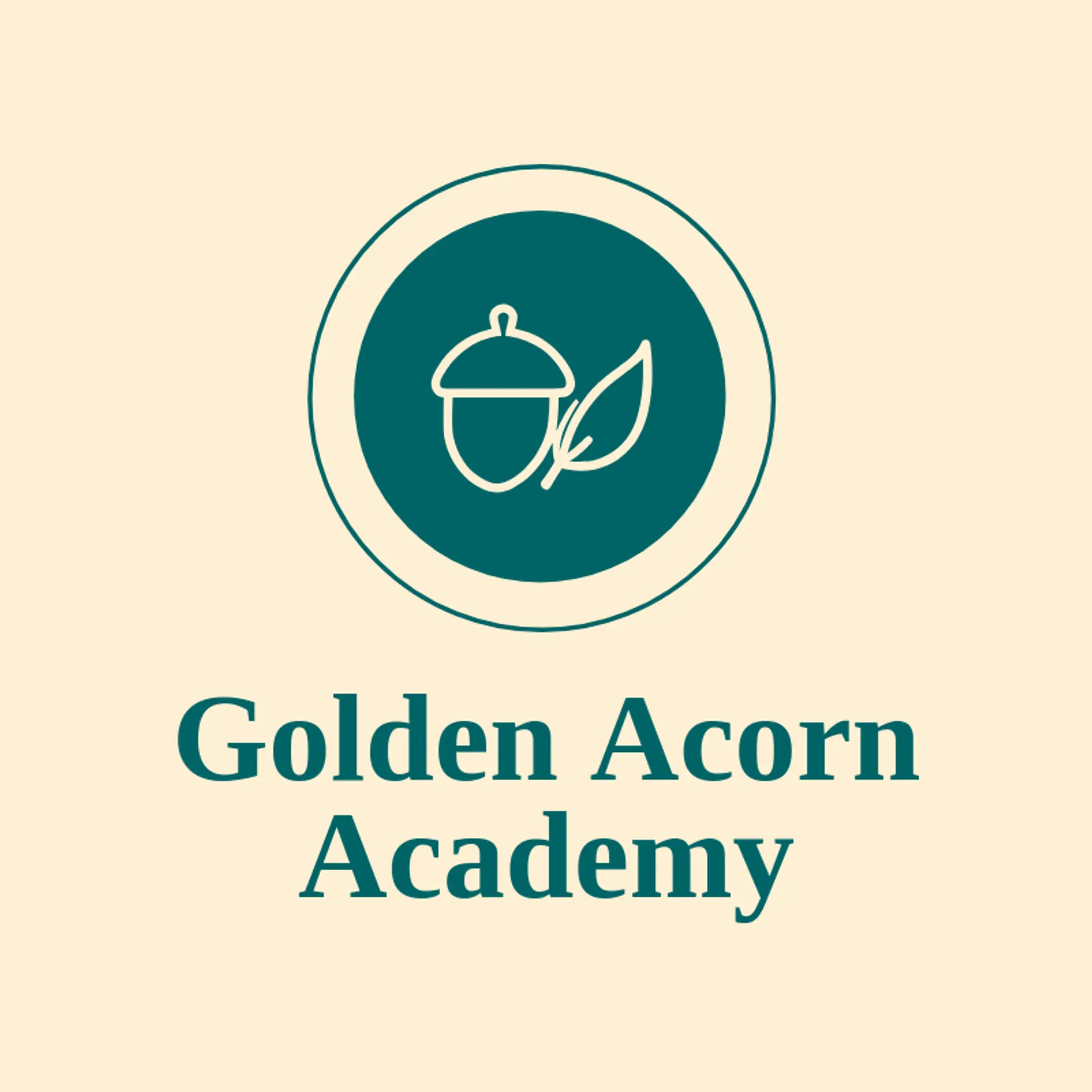 Golden Acorn Academy logo for kindergarten
