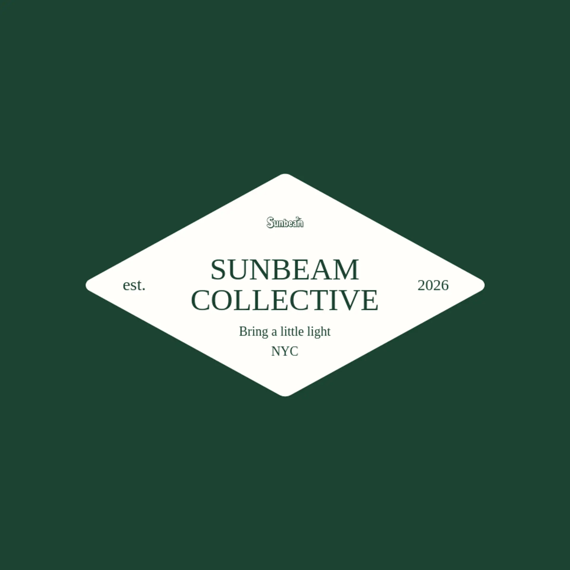 Sunbeam Collective logo for hippie