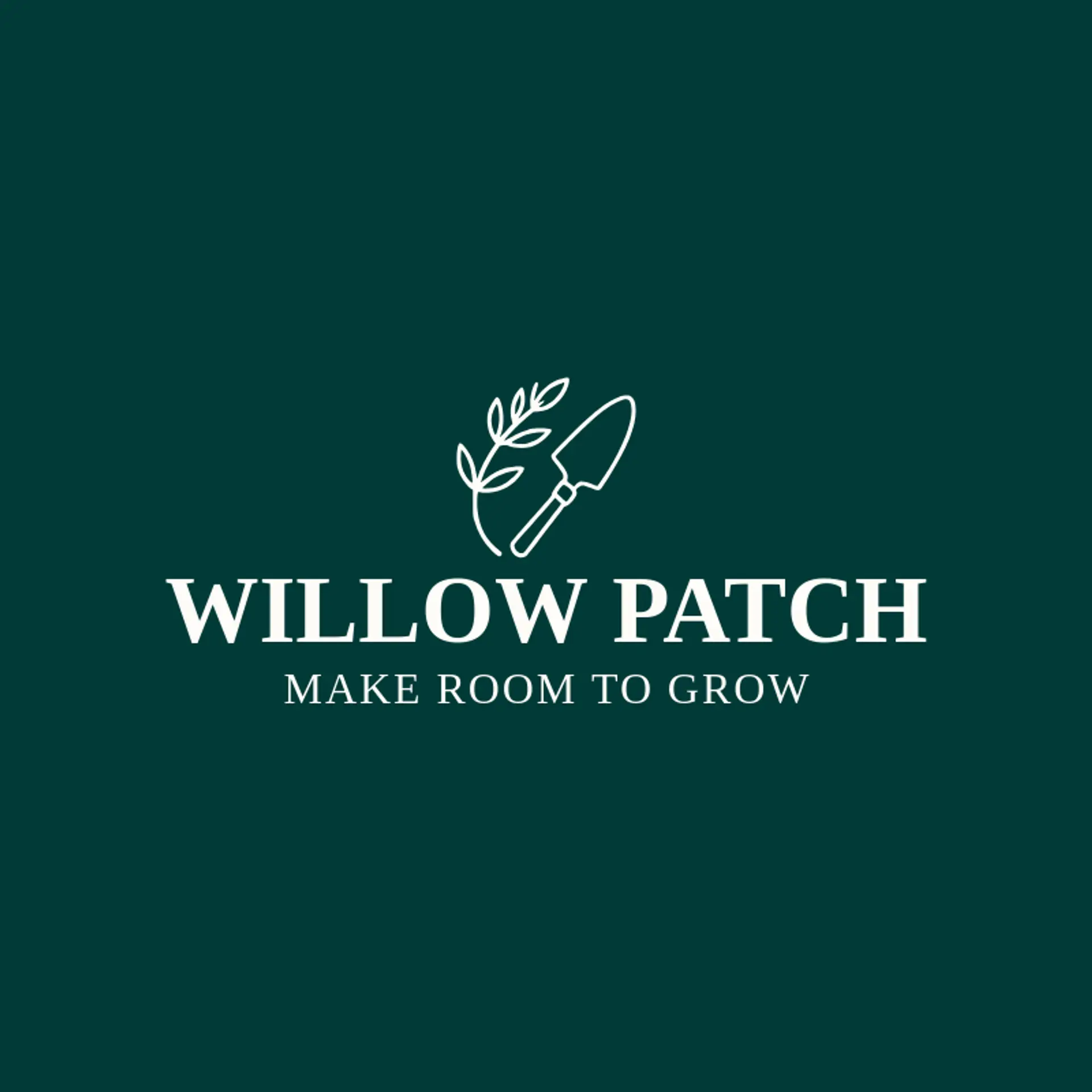 Willow Patch logo for gardening
