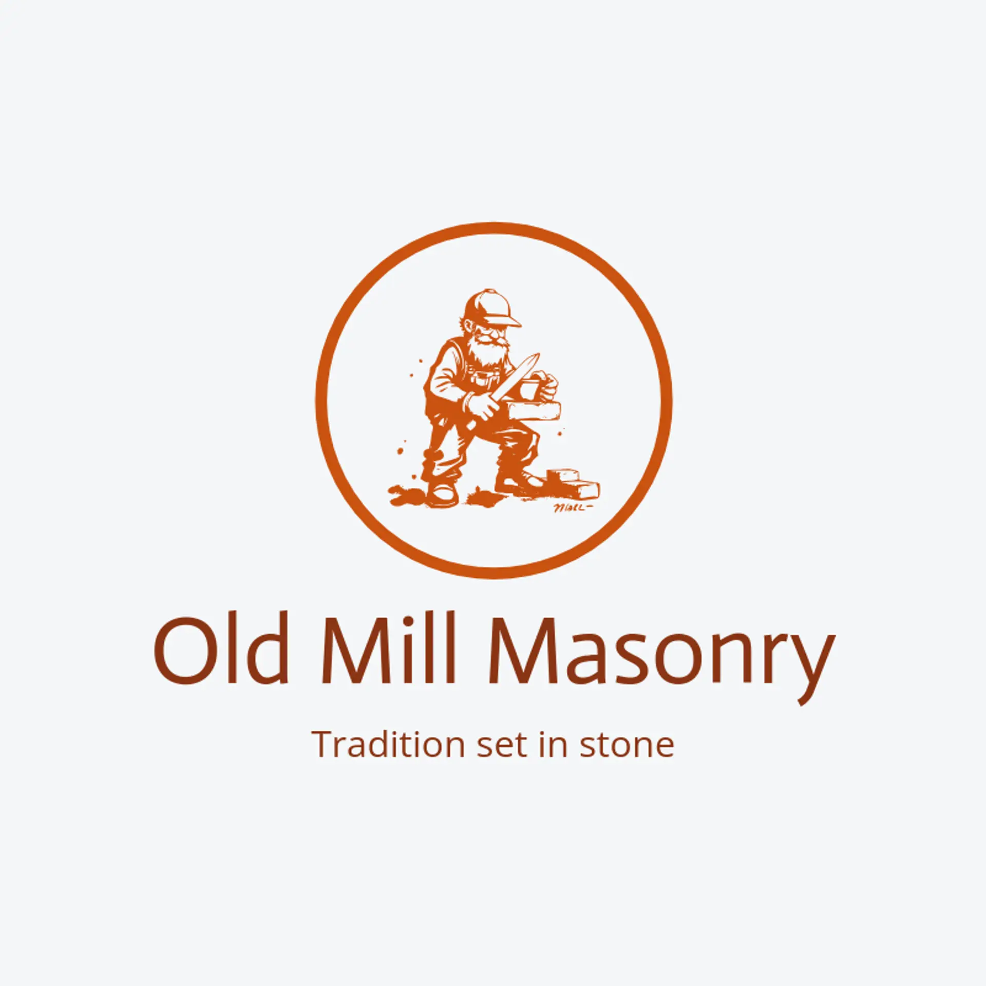 Old Mill Masonry logo for mason