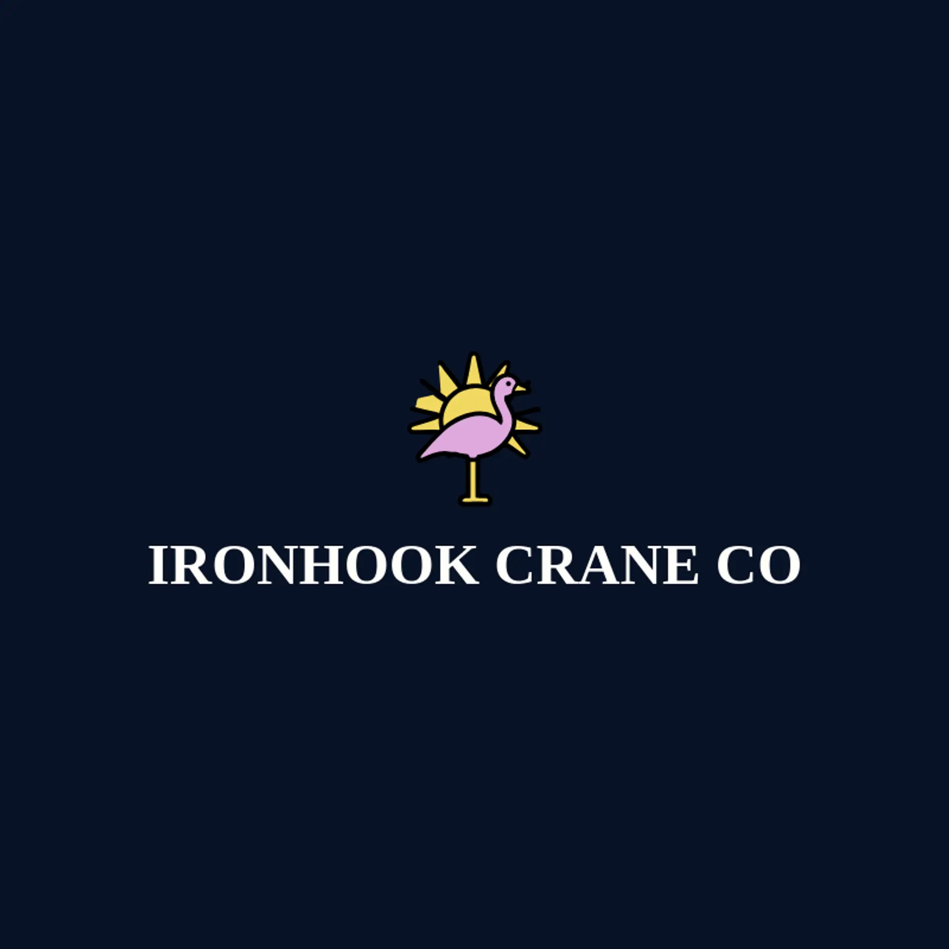 Ironhook Crane Co logo for crane