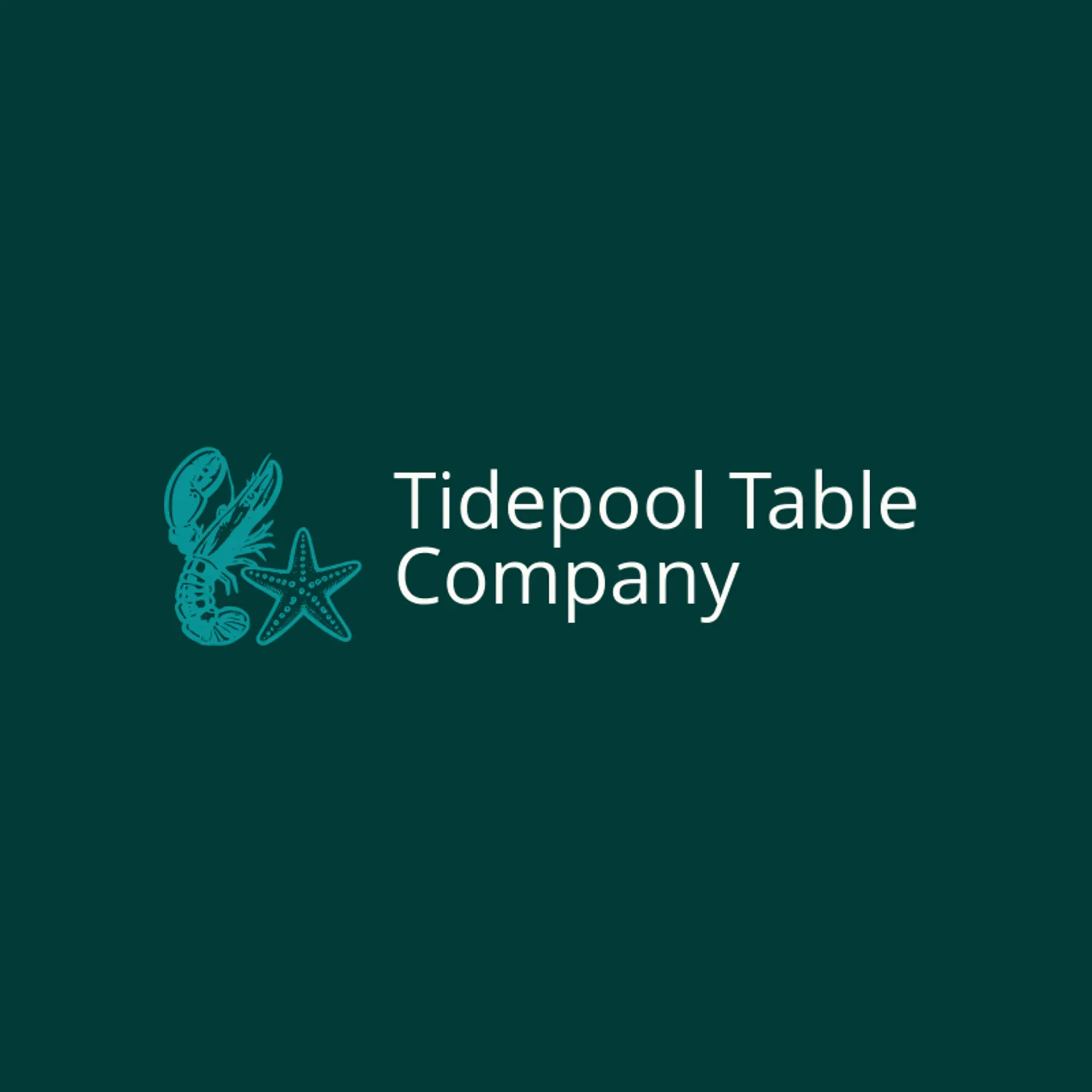 Tidepool Table Company logo for lobster