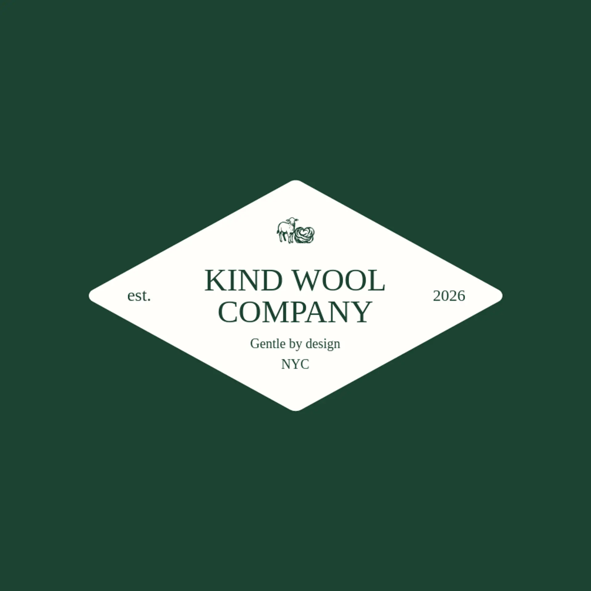 Kind Wool Company logo for lamb