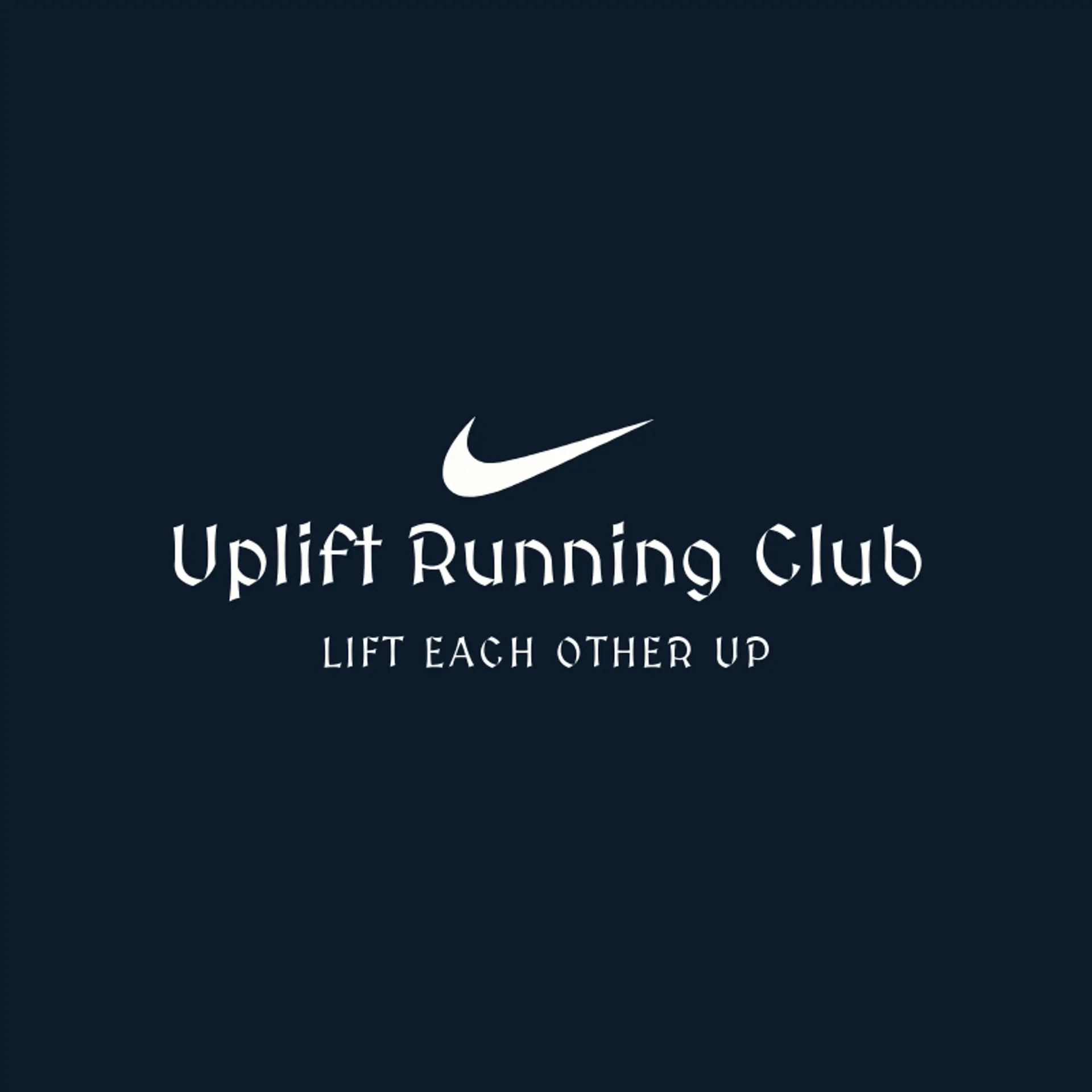 Uplift Running Club logo for swoosh