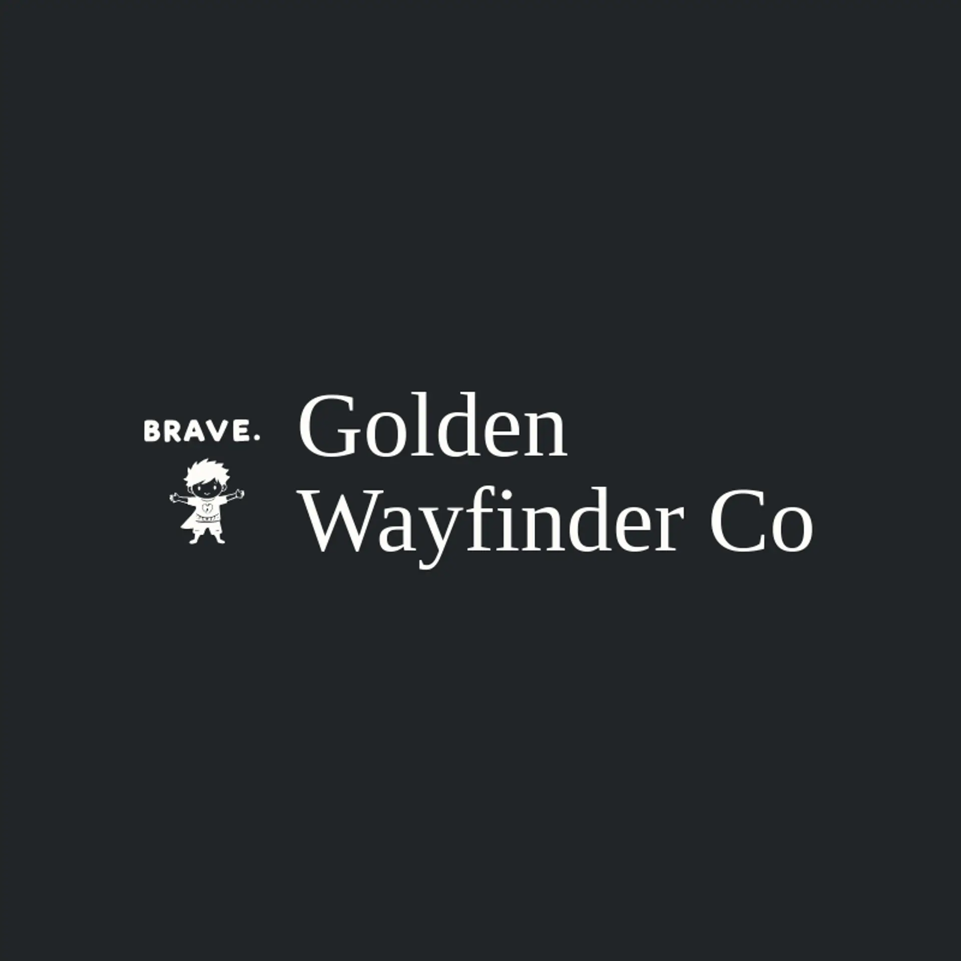 Golden Wayfinder Co logo for brave