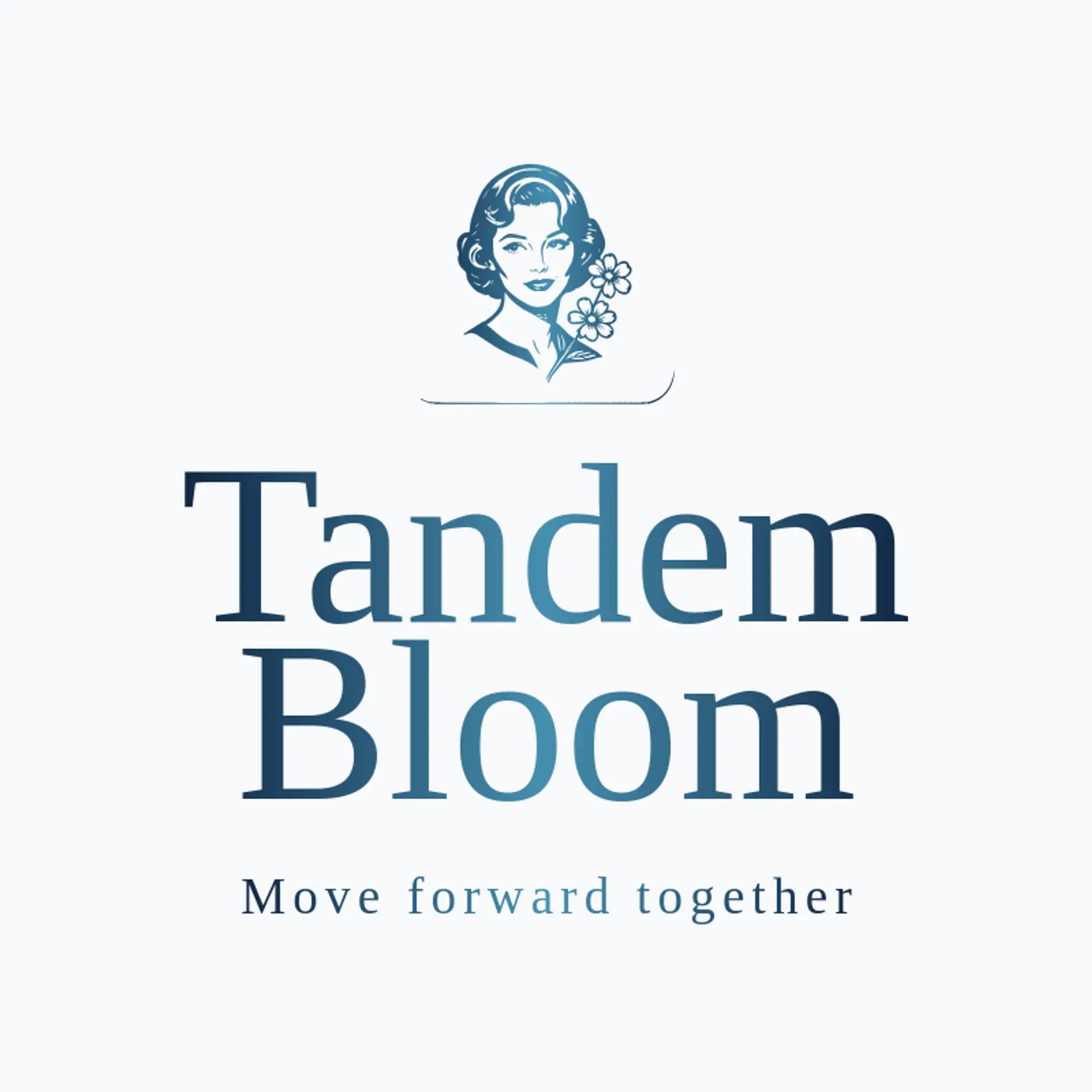 Tandem Bloom logo for woman