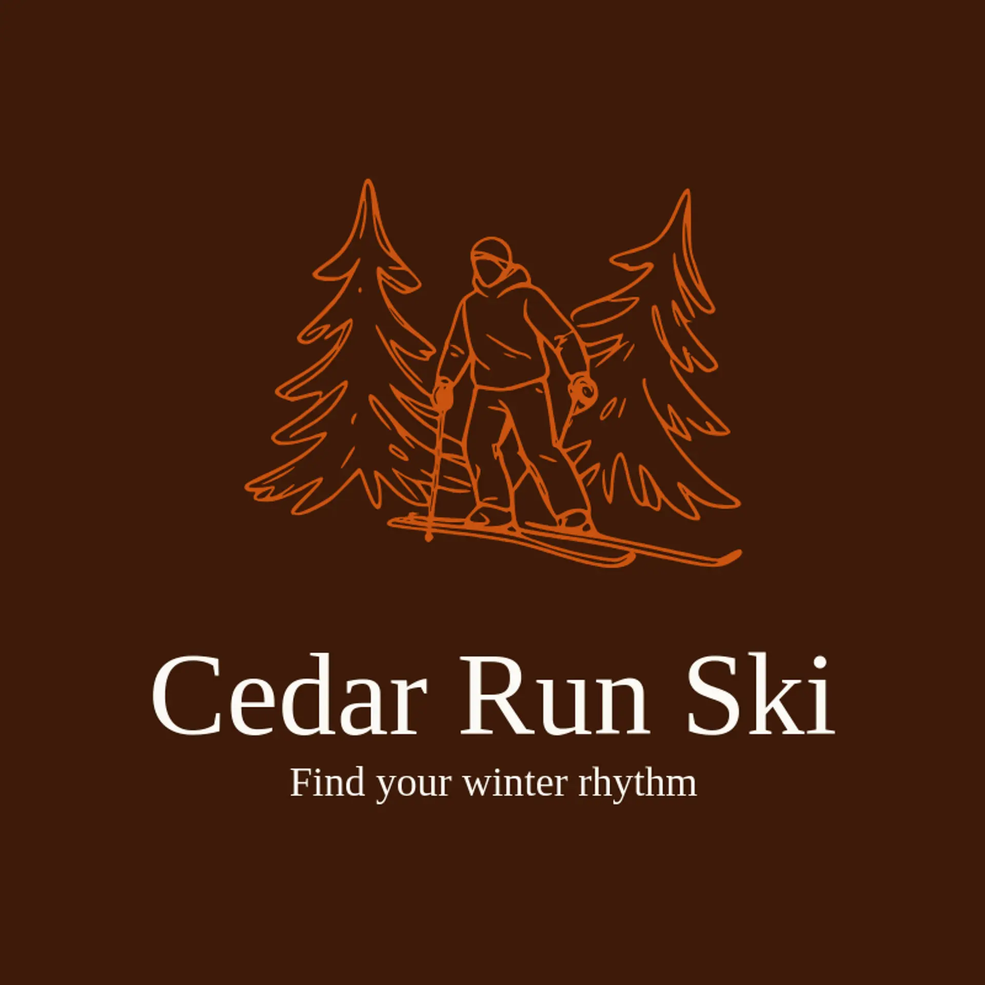 Cedar Run Ski logo for skiing