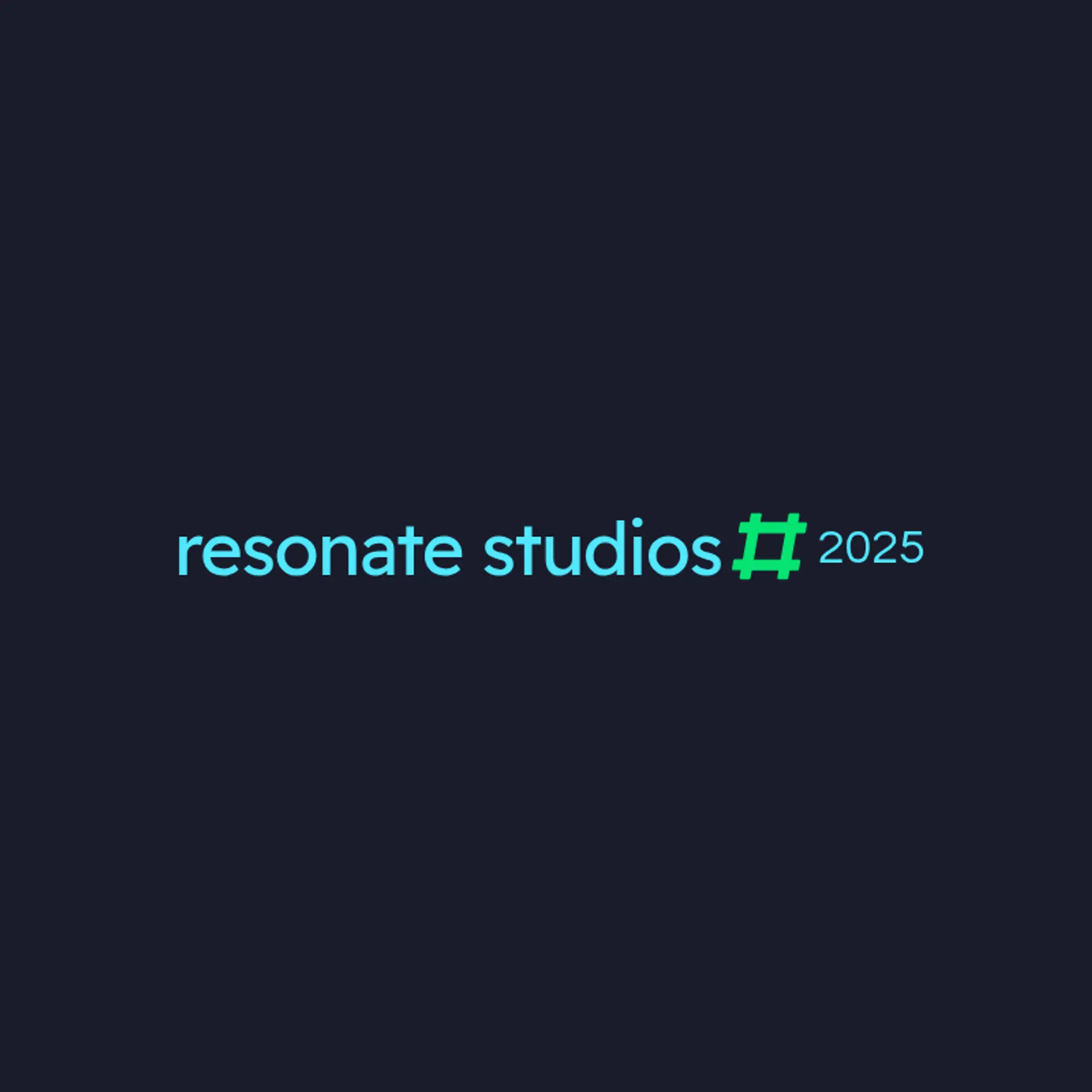 Resonate Studios logo for music production