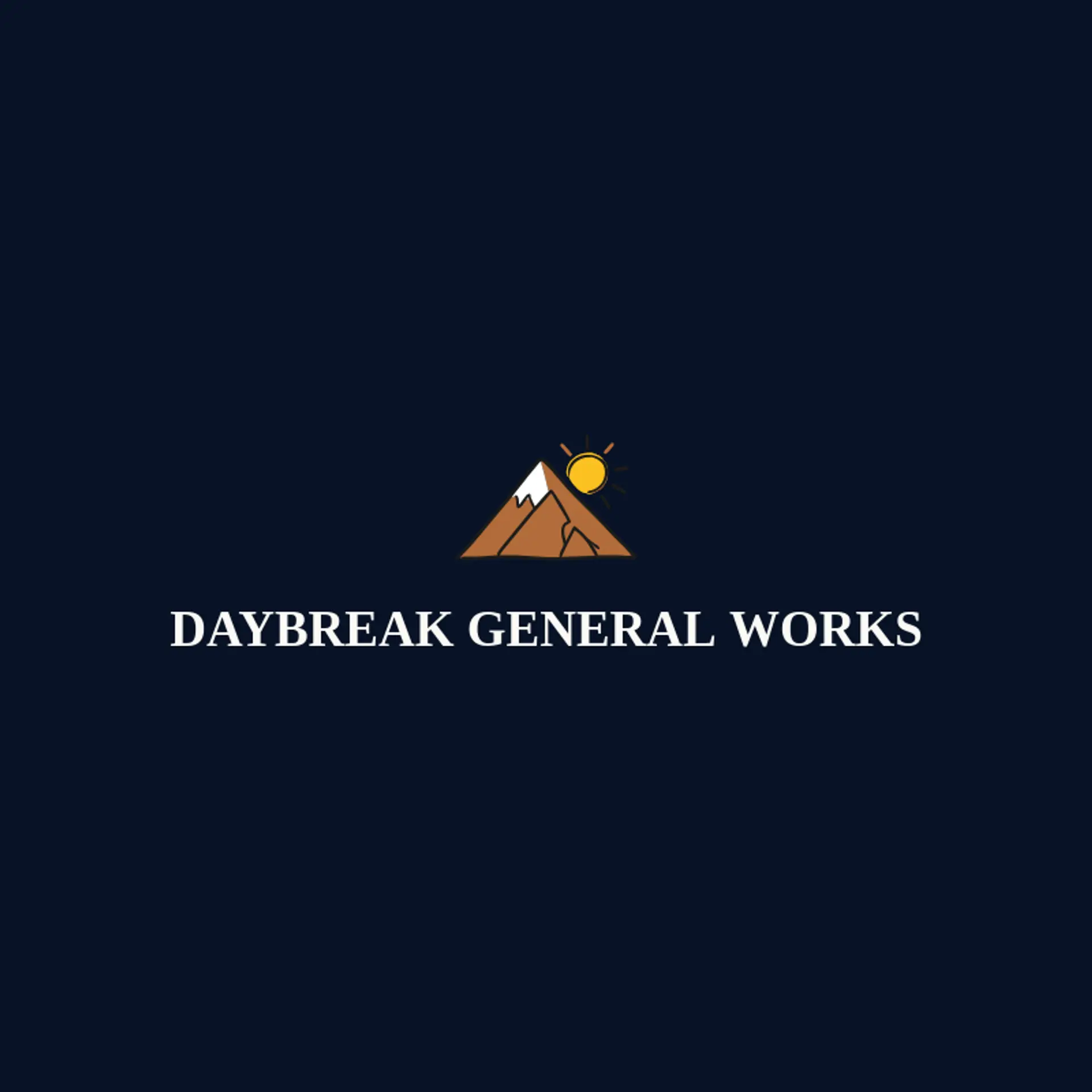 Daybreak General Works logo for contractor