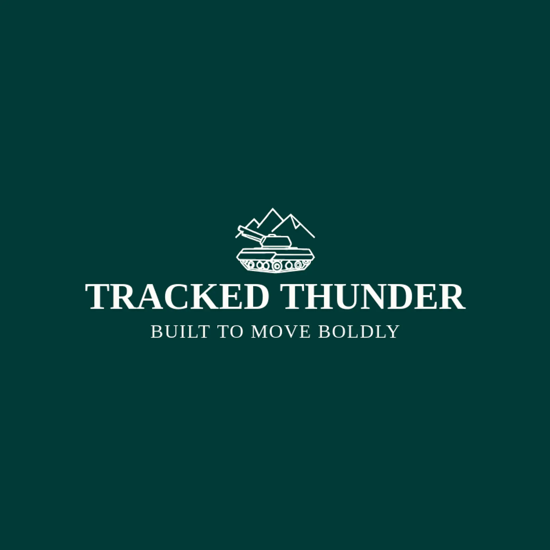 Tracked Thunder logo for tank