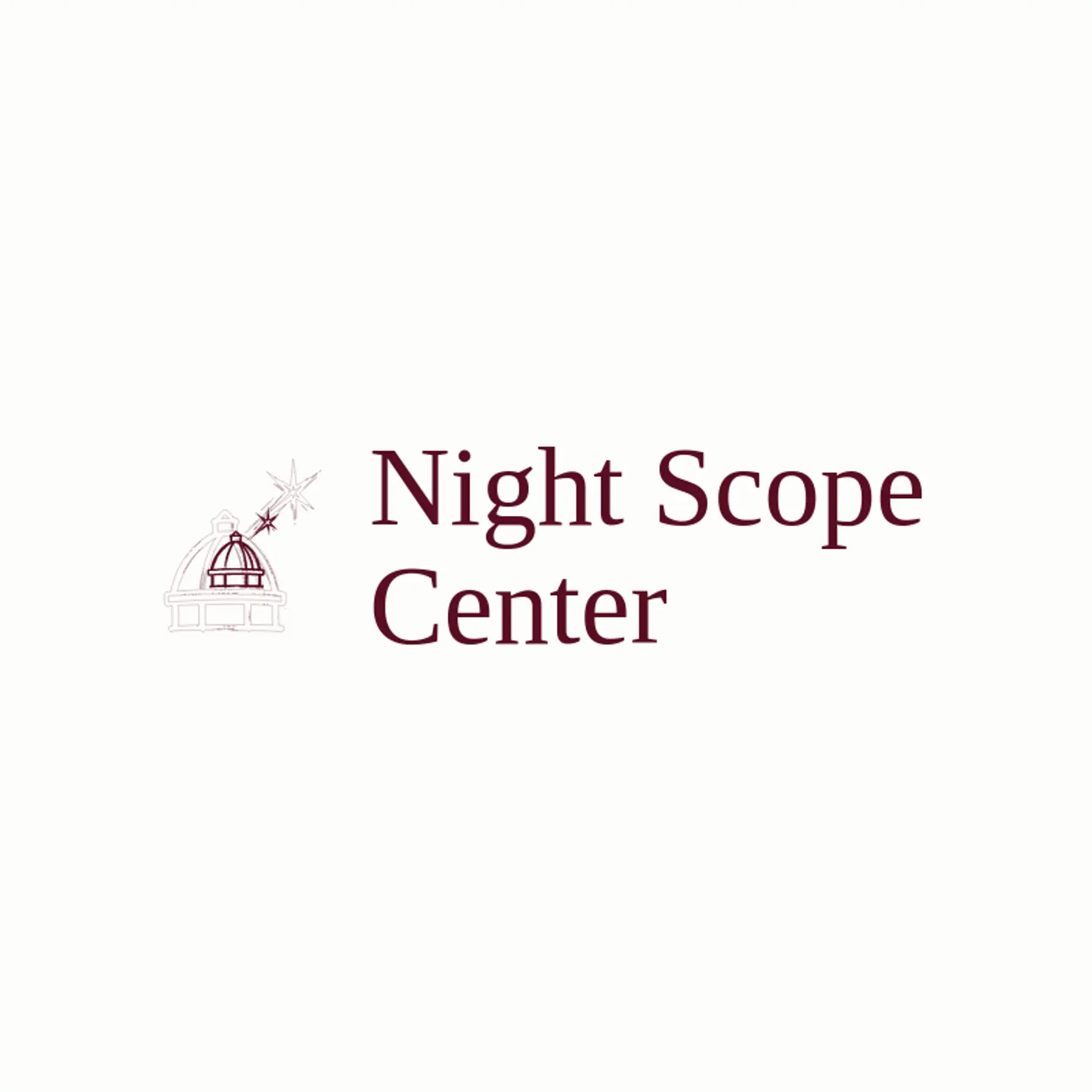 Night Scope Center logo for shooting star