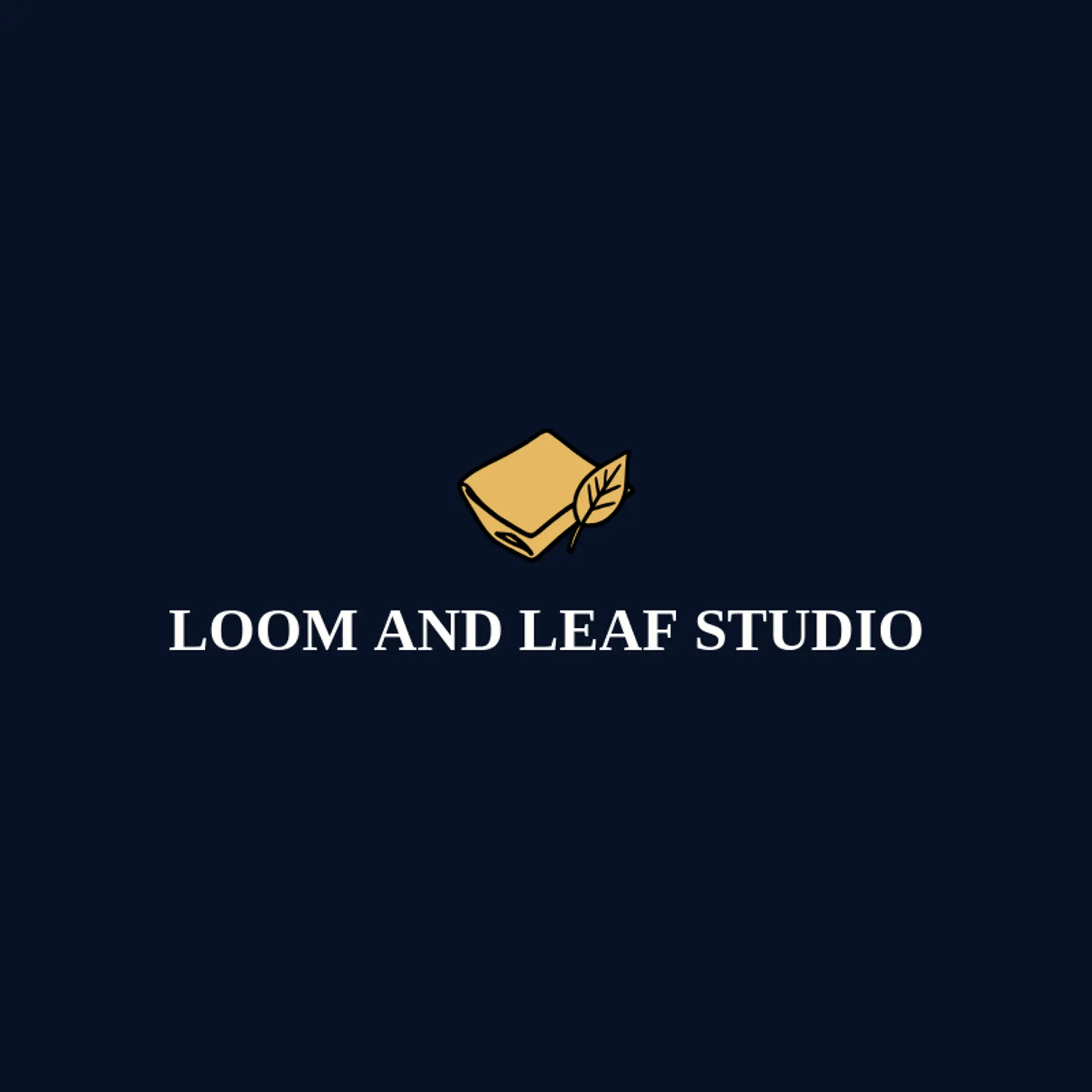 Loom and Leaf Studio logo for fabric