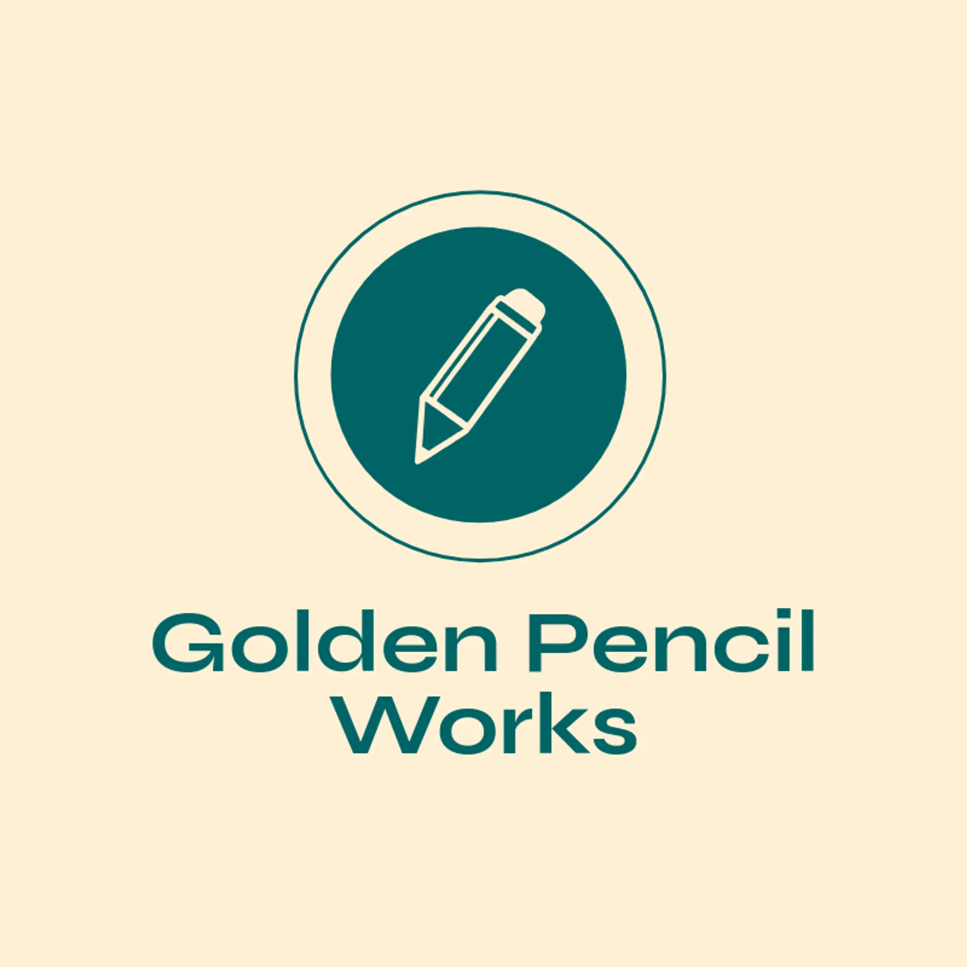 Golden Pencil Works logo for pen