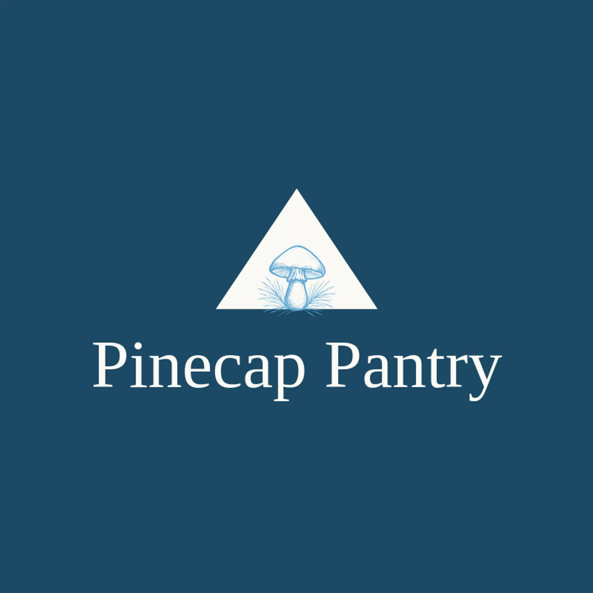 Pinecap Pantry logo for mushroom