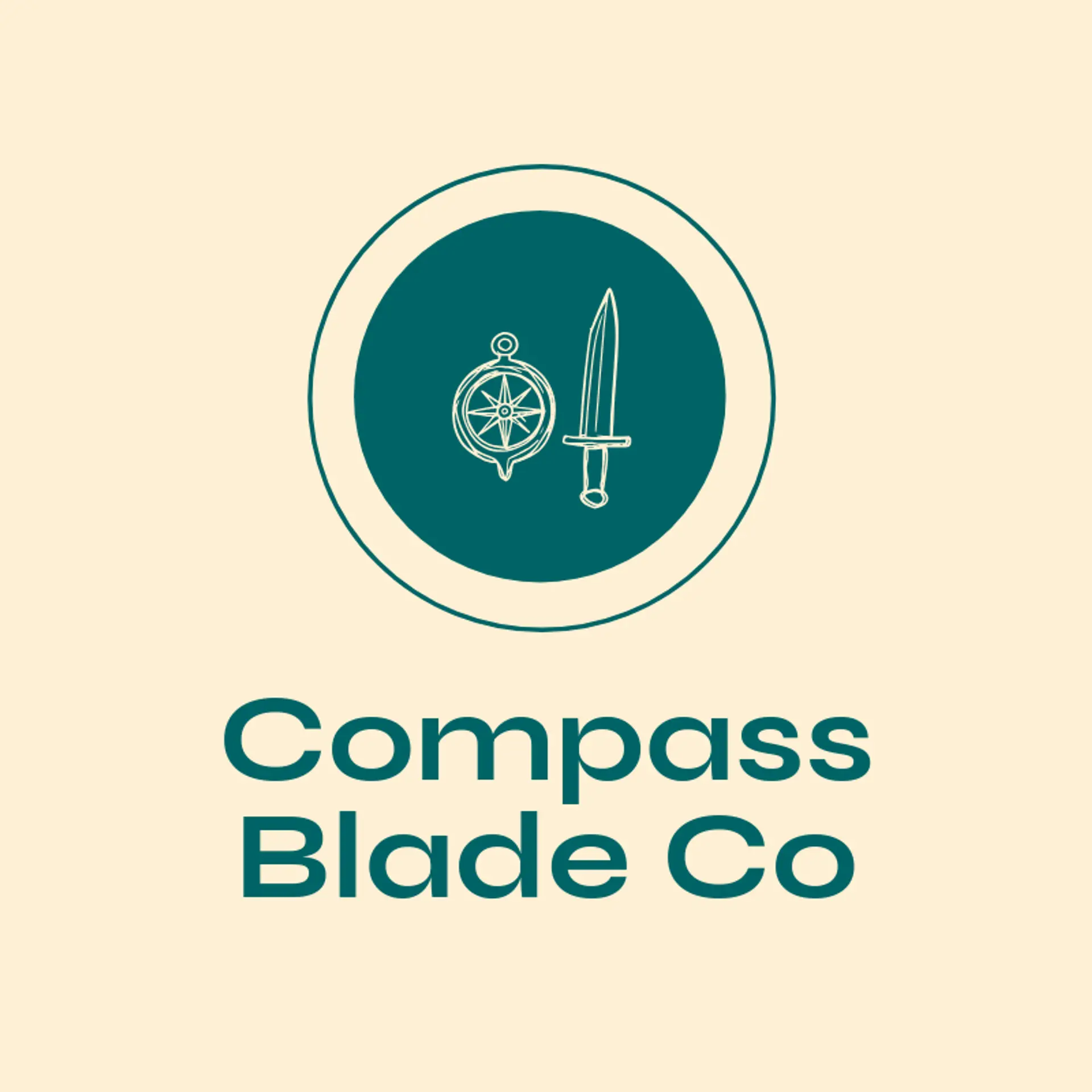Compass Blade Co logo for sword