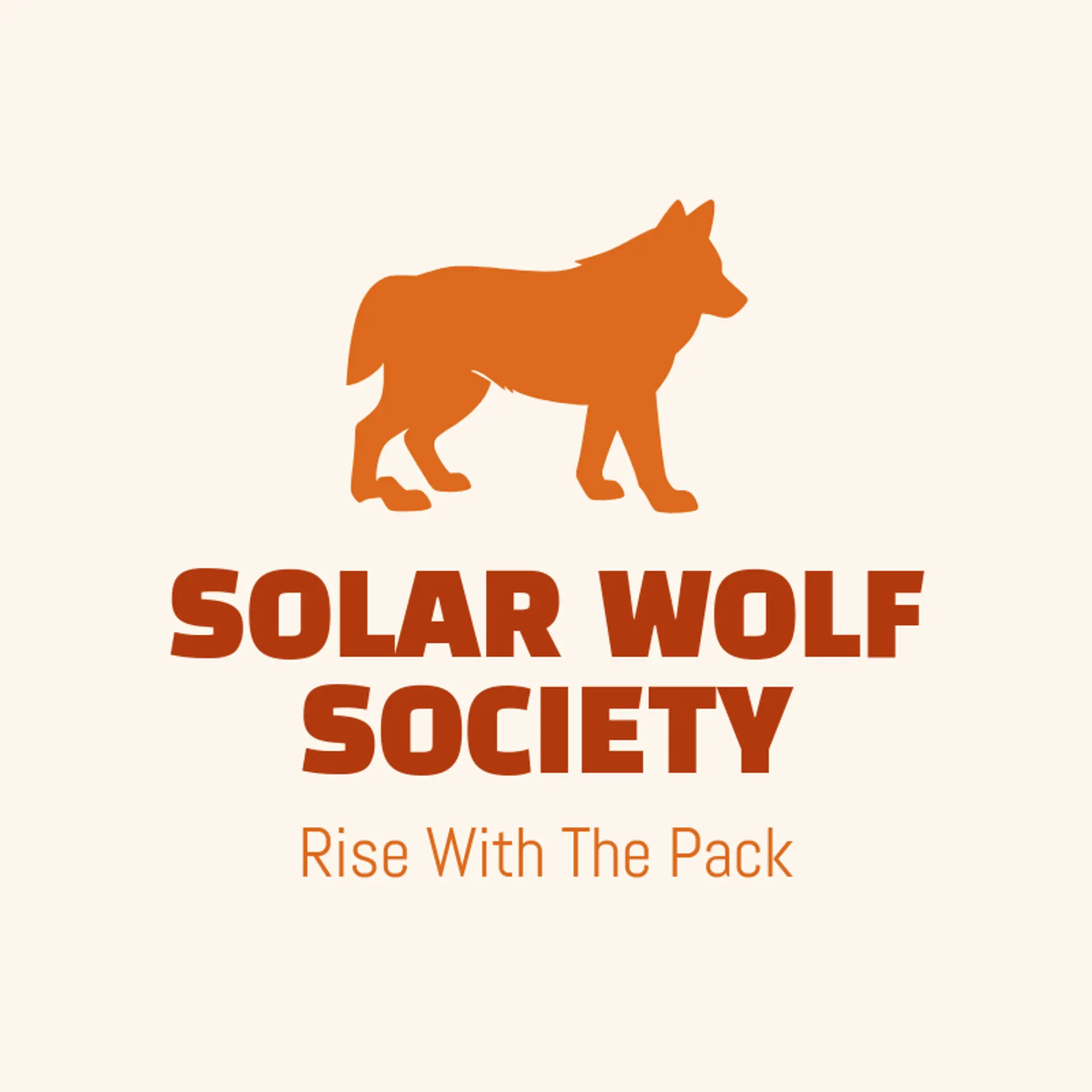 Solar Wolf Society logo for wolf