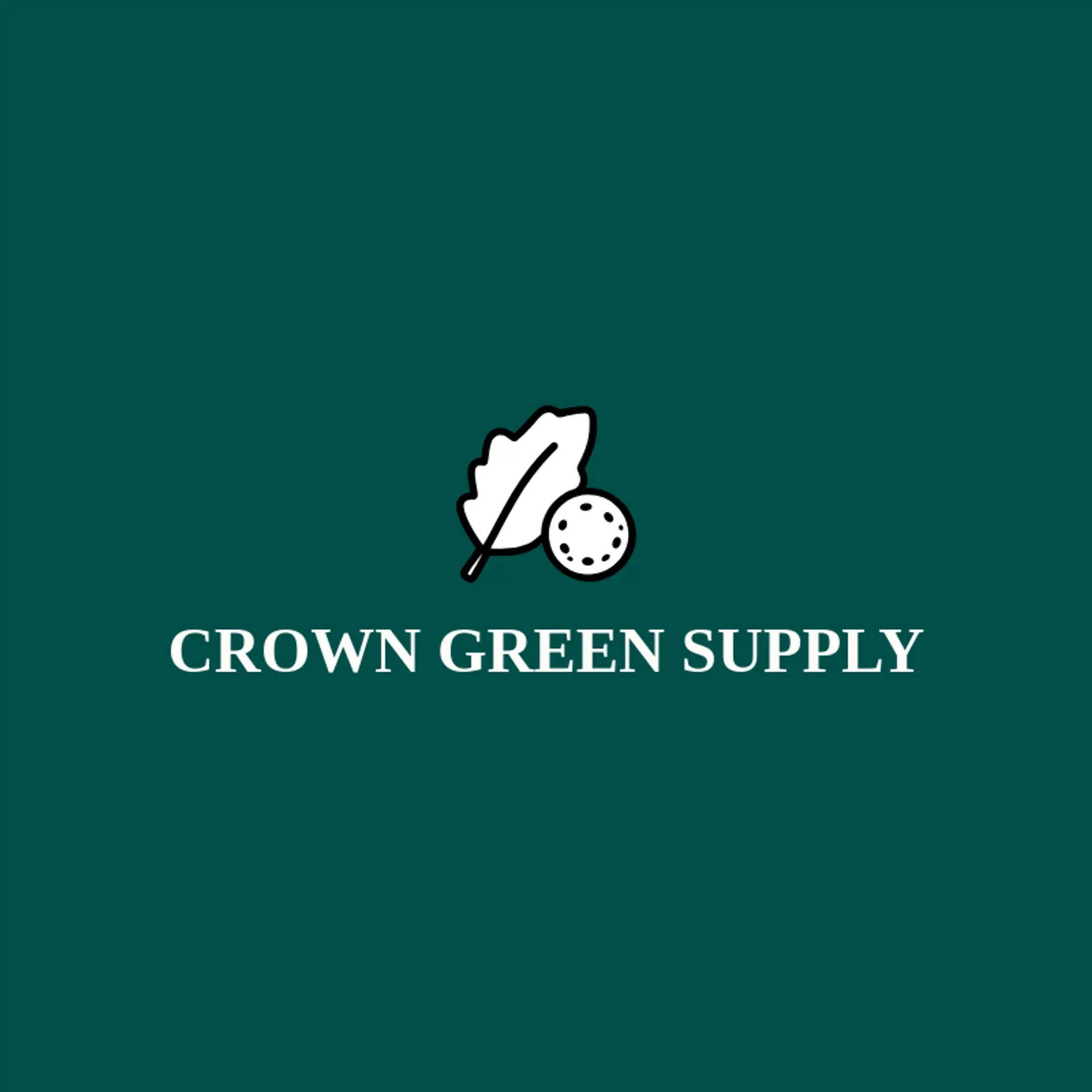 Crown Green Supply logo for golf ball