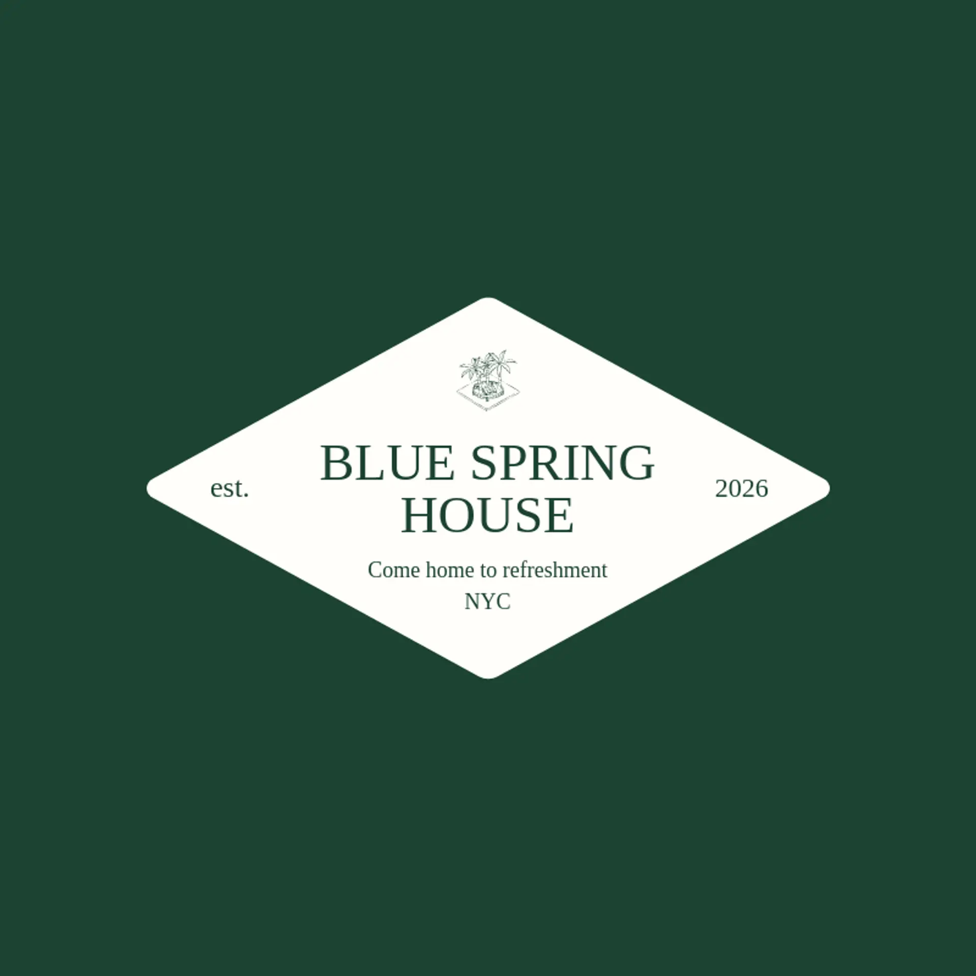 Blue Spring House logo for oasis