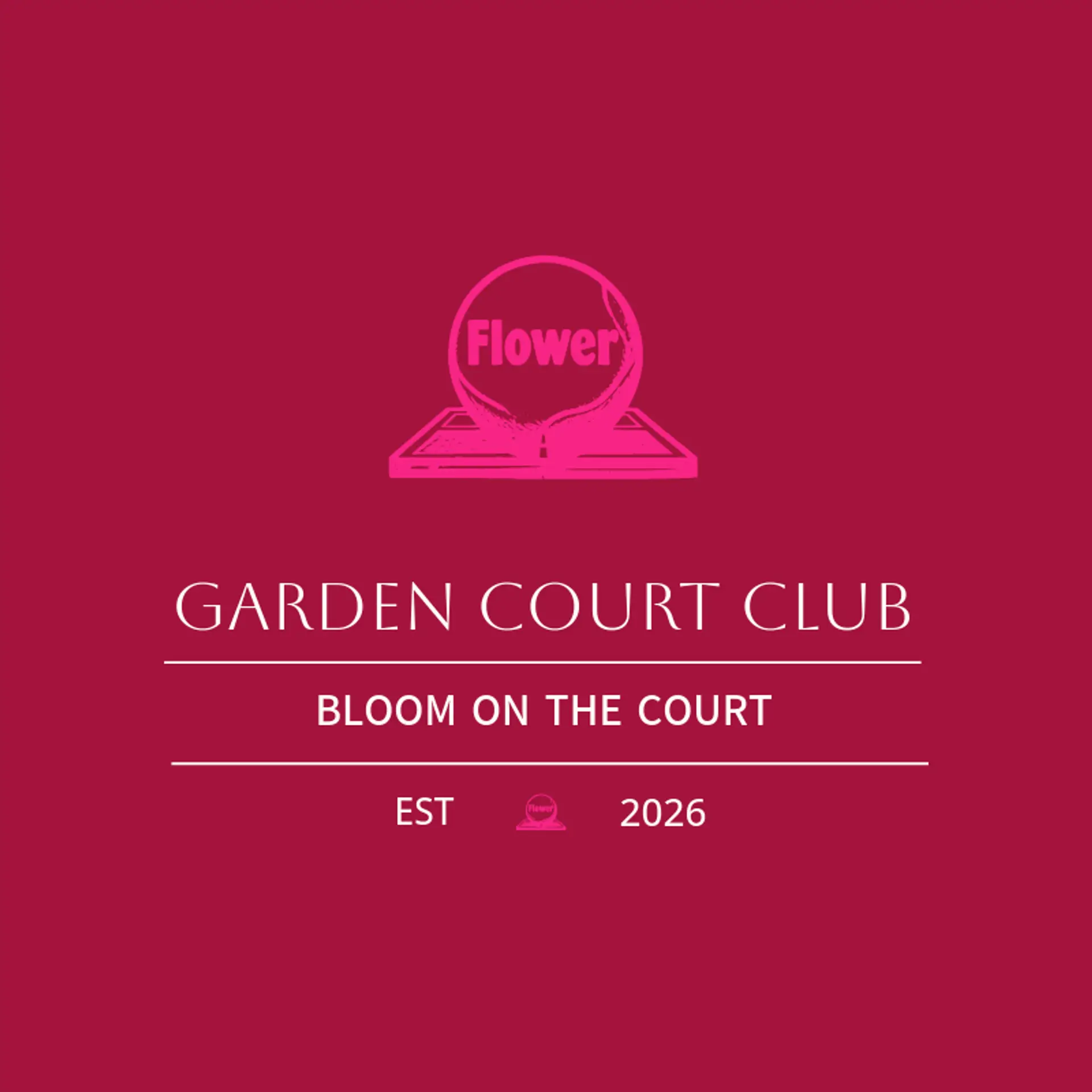 Garden Court Club logo for court