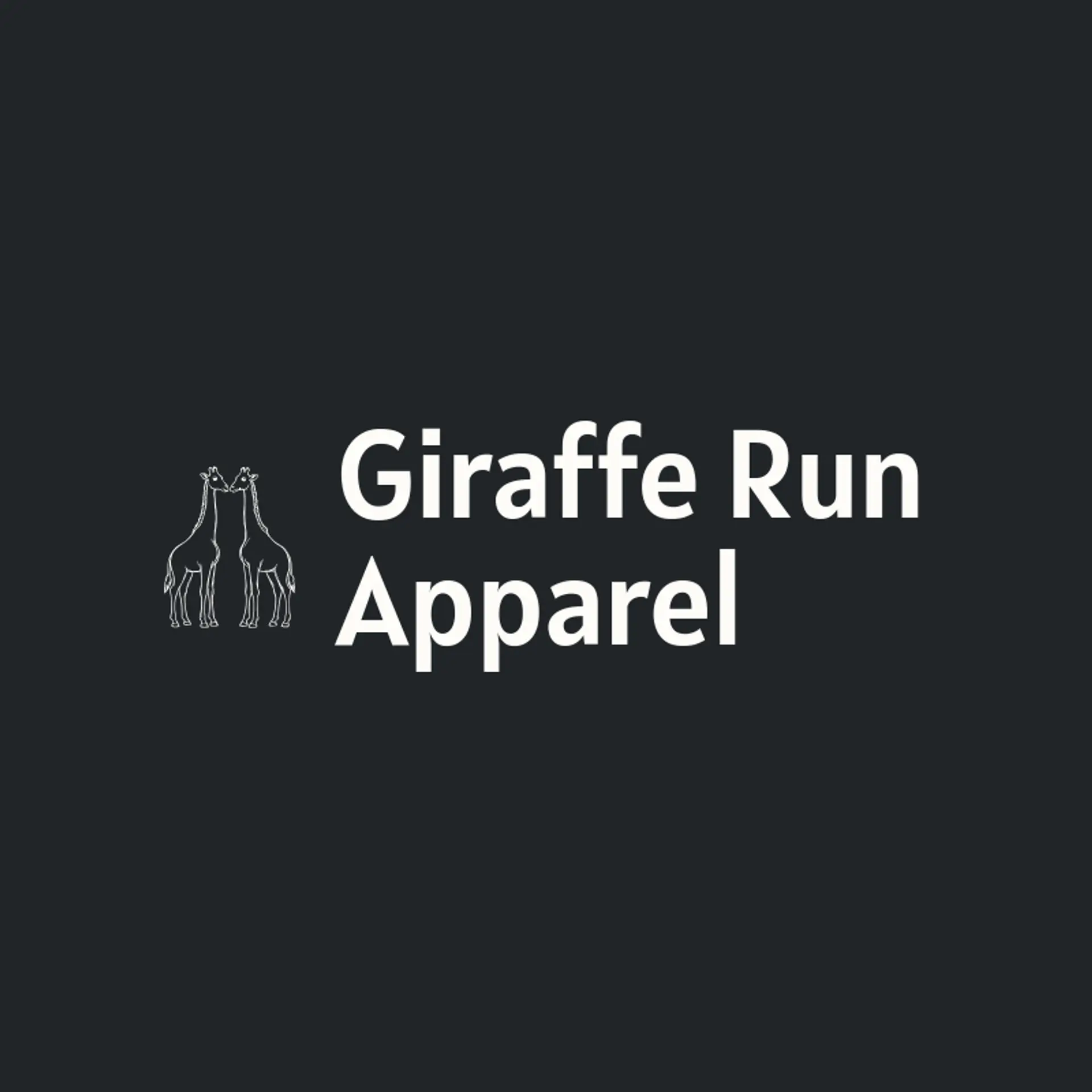 Giraffe Run Apparel logo for giraffe