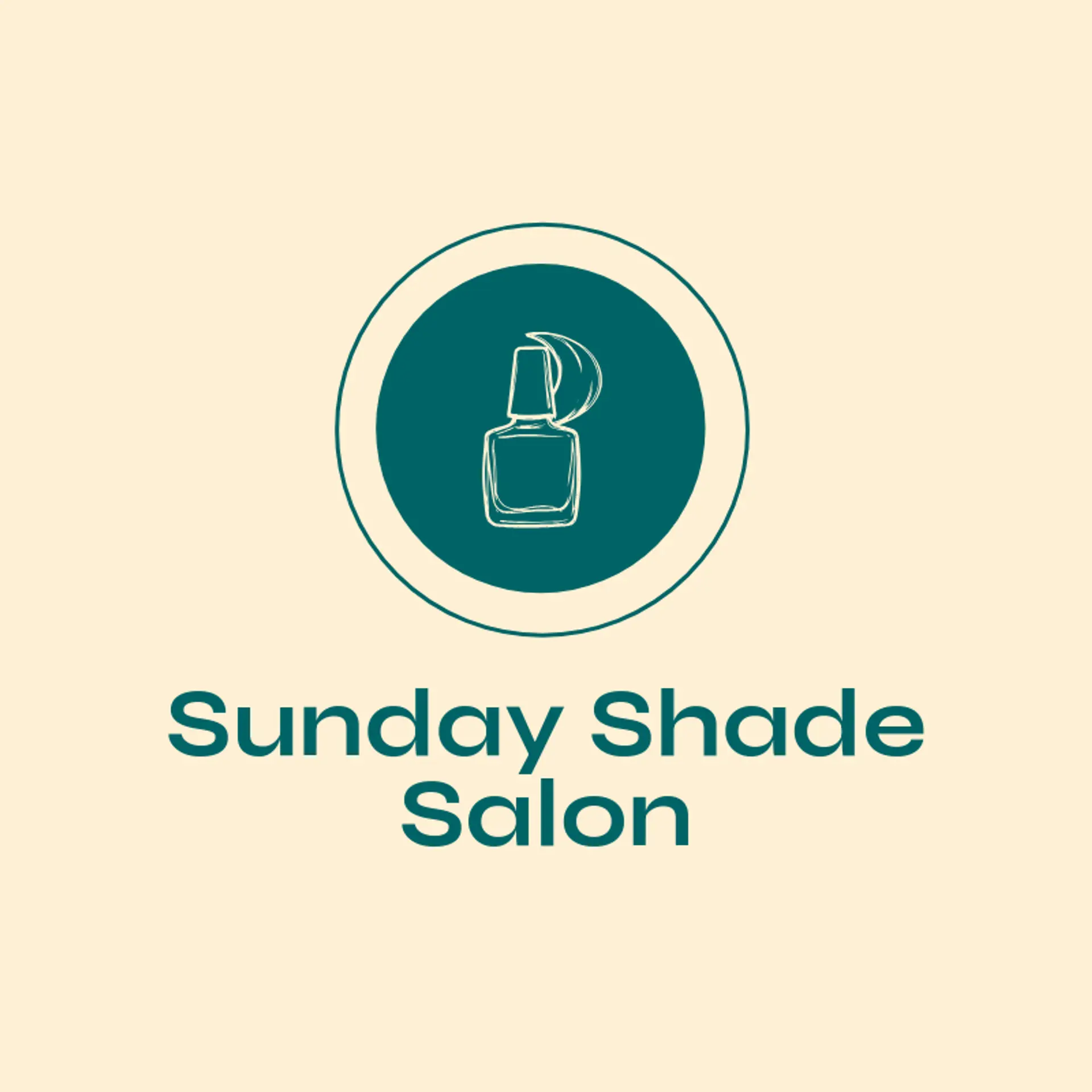 Sunday Shade Salon logo for nail