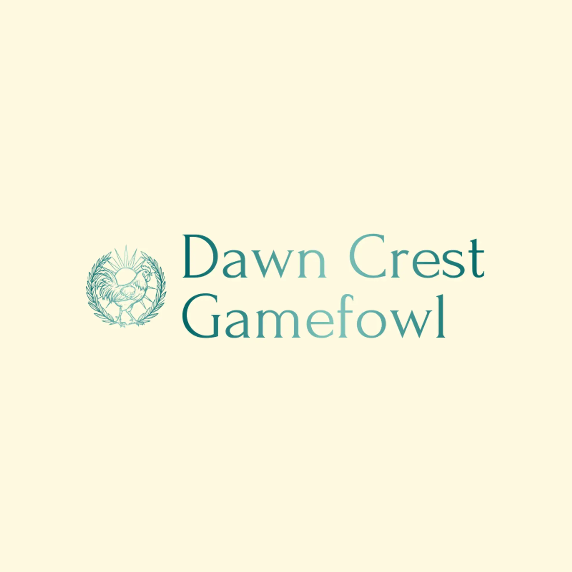 Dawn Crest Gamefowl logo for gamefowl