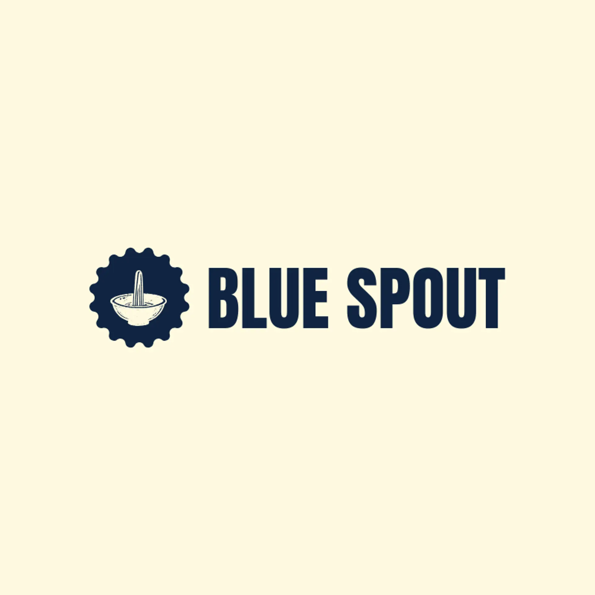 Blue Spout logo for water