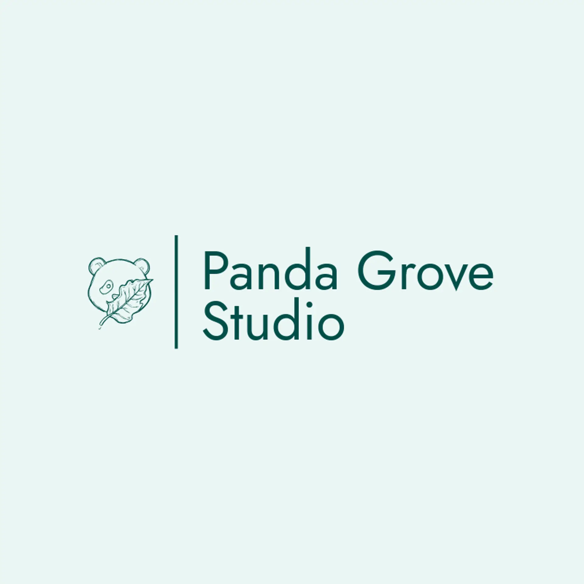 Panda Grove Studio logo for panda