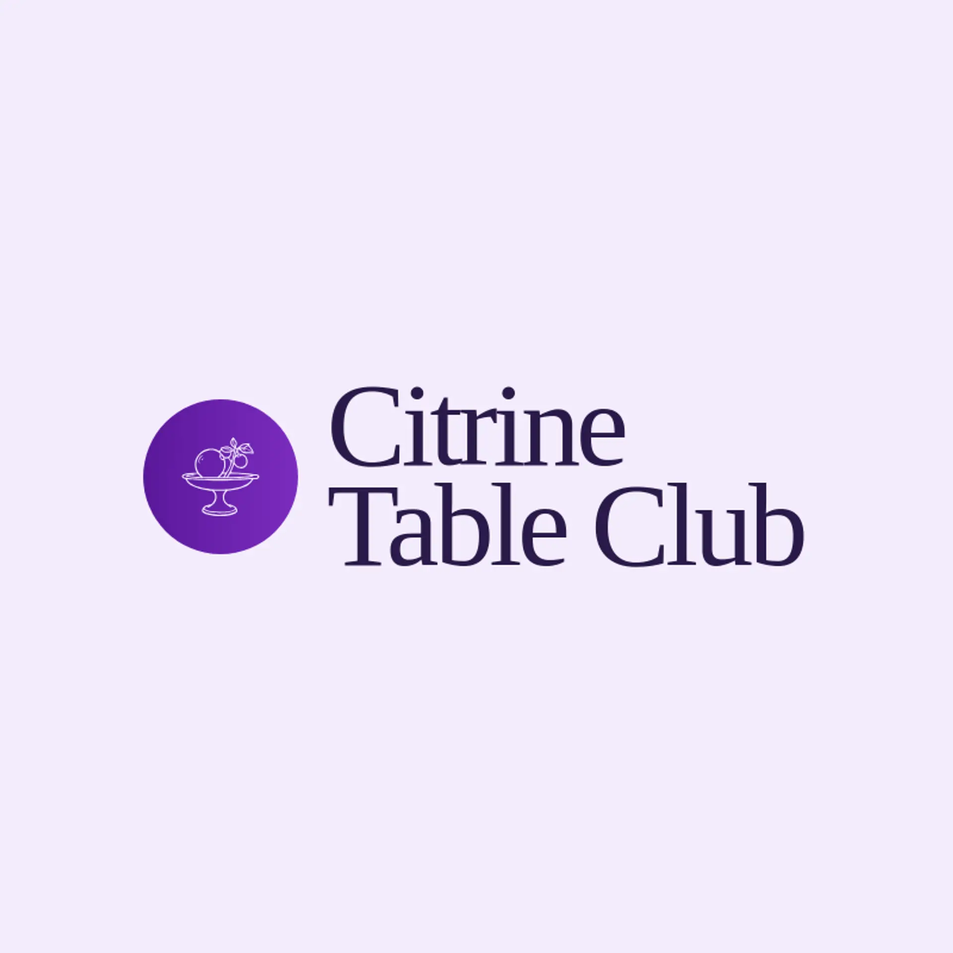 Citrine Table Club logo for hospitality