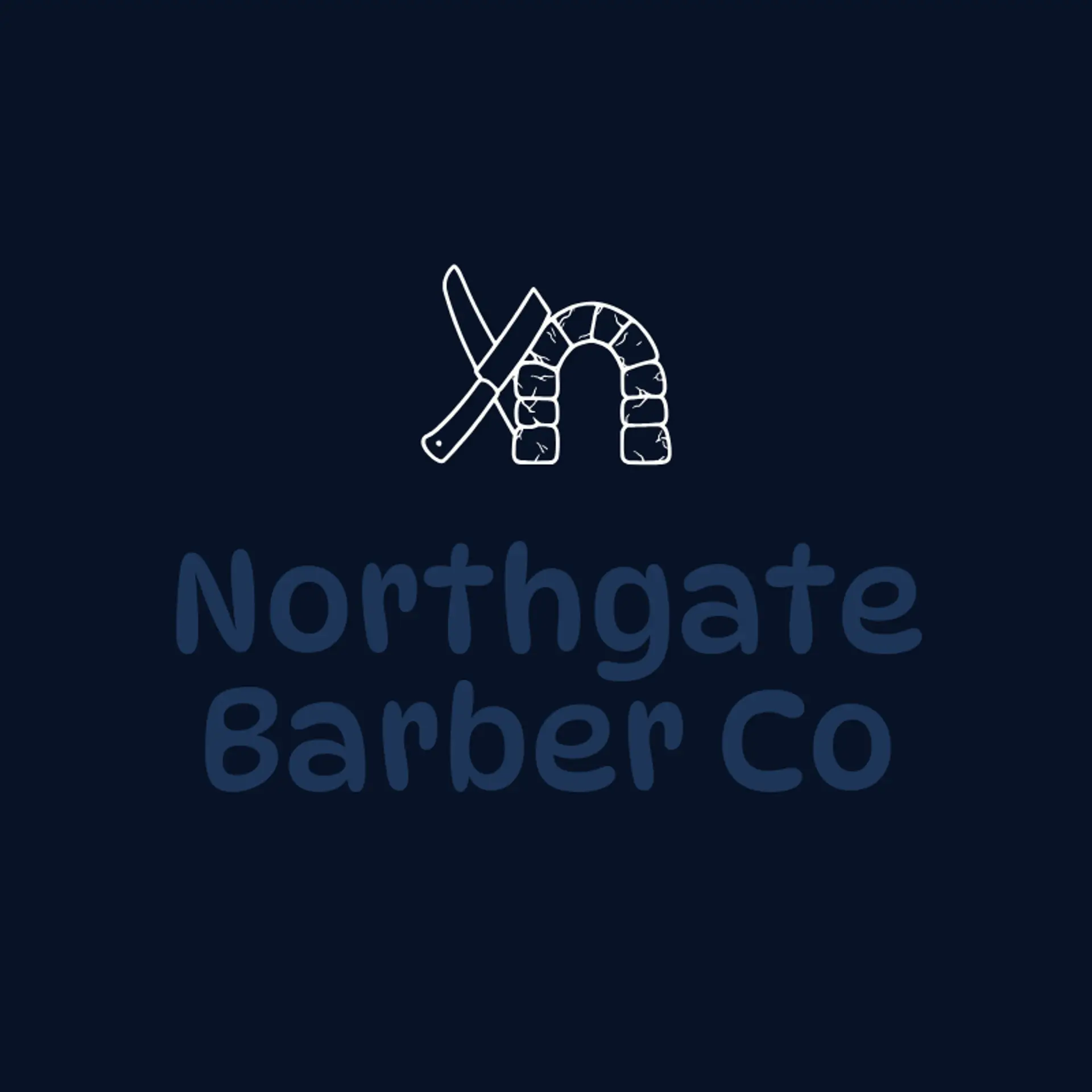 Northgate Barber Co logo for men salon