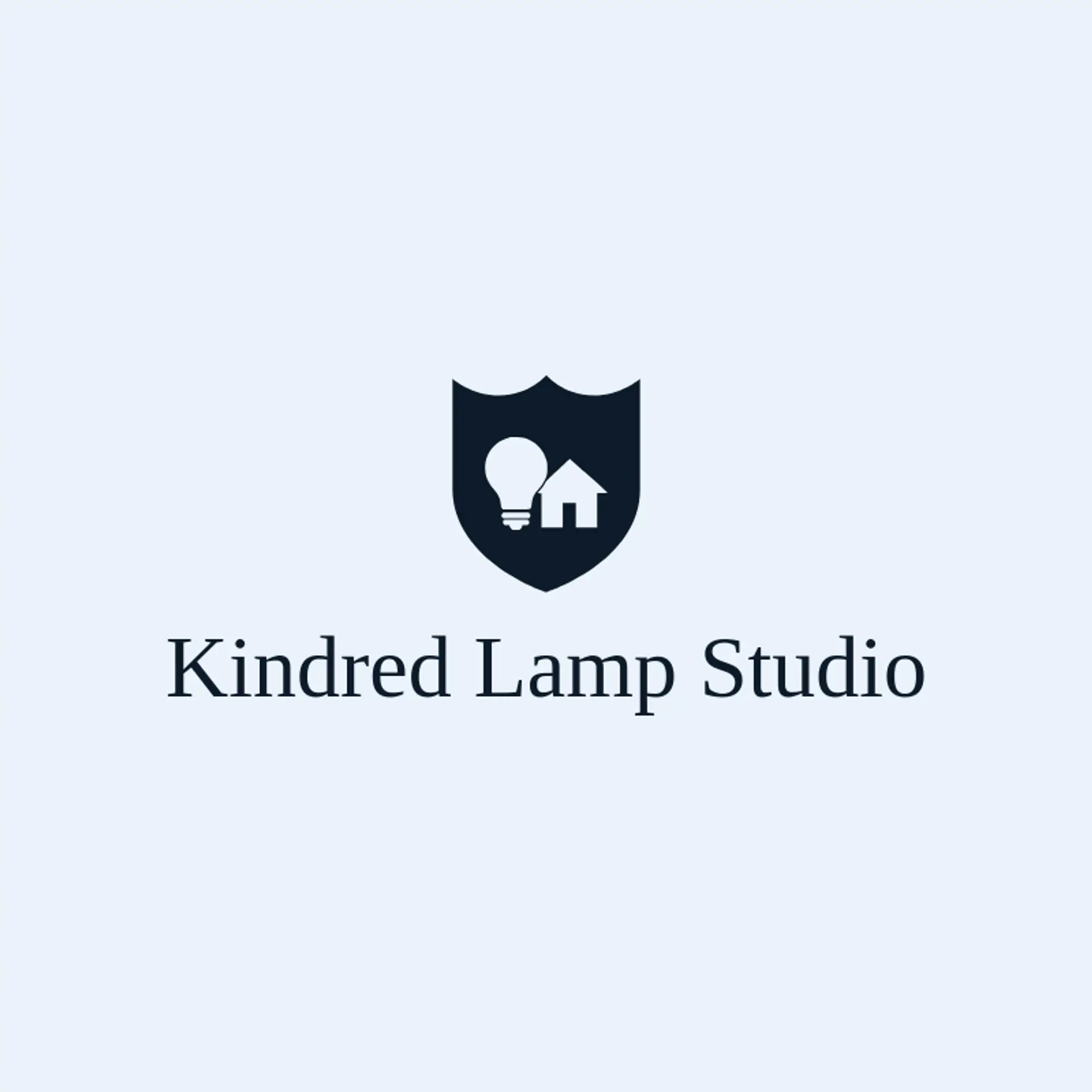 Kindred Lamp Studio logo for lightbulb