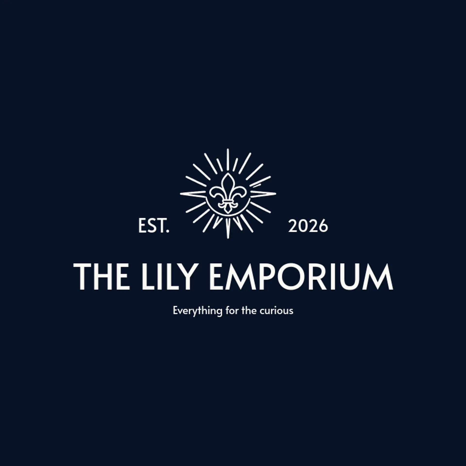 The Lily Emporium logo for fleur de lis