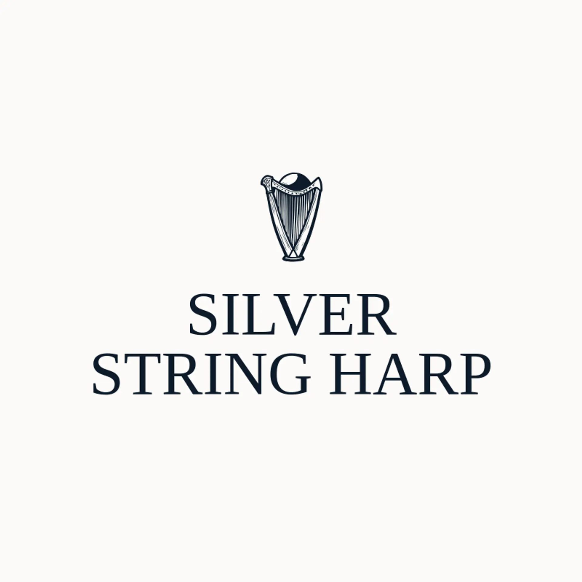 Silver String Harp logo for irish