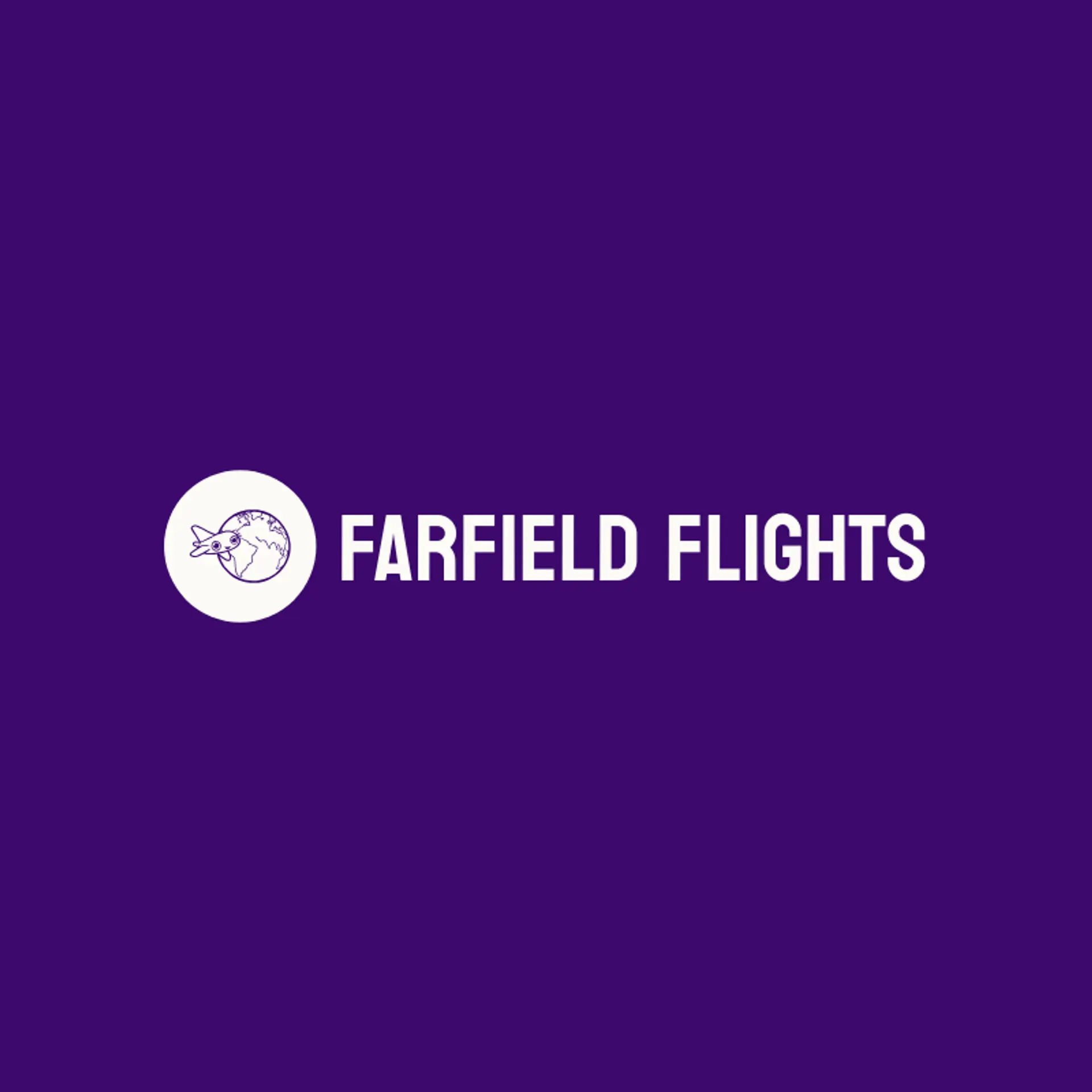 Farfield Flights logo for globe