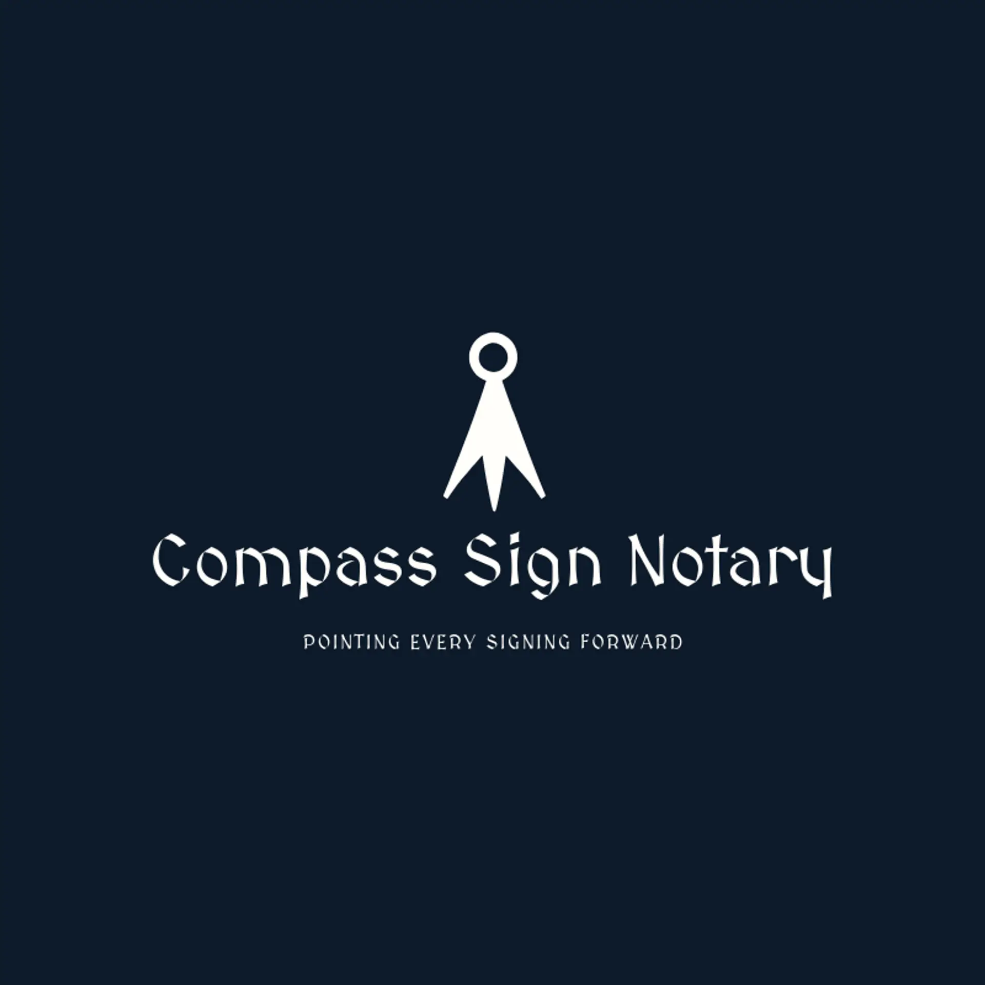 Compass Sign Notary logo for notary